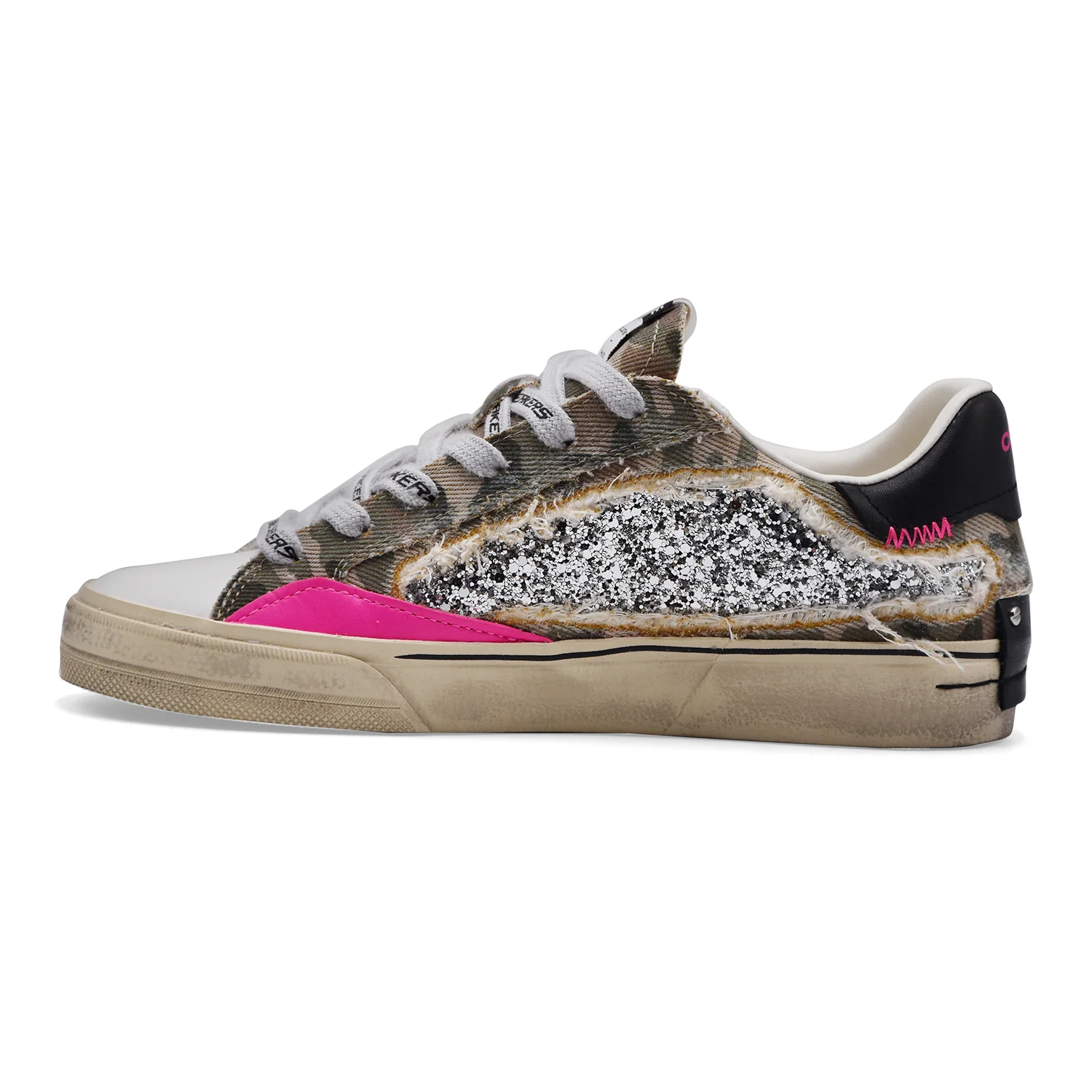 Sneakers Crime Da Donna Distressed Deconstructed Camo Stardust - Image 3