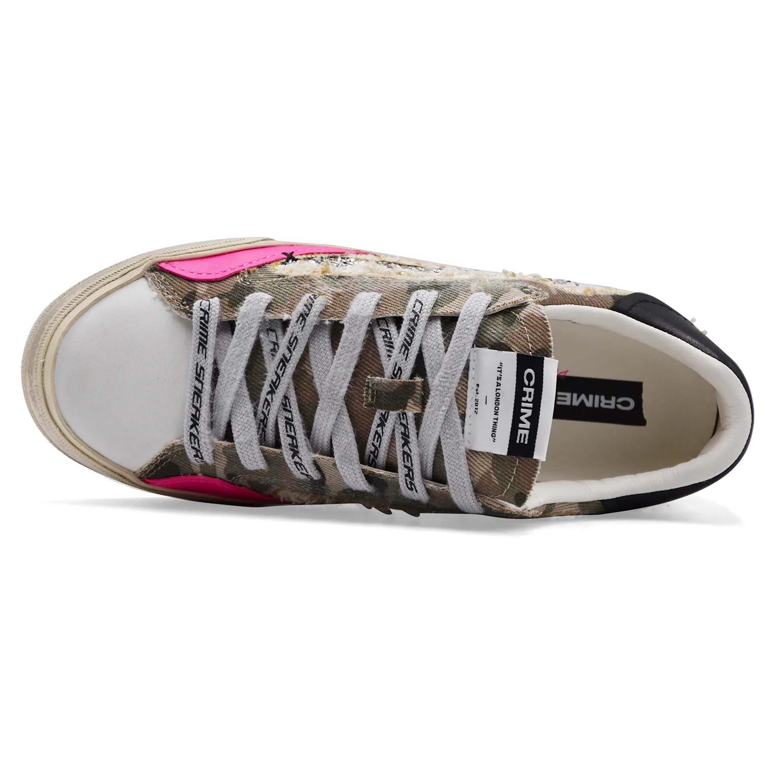 Sneakers Crime Da Donna Distressed Deconstructed Camo Stardust - Image 4