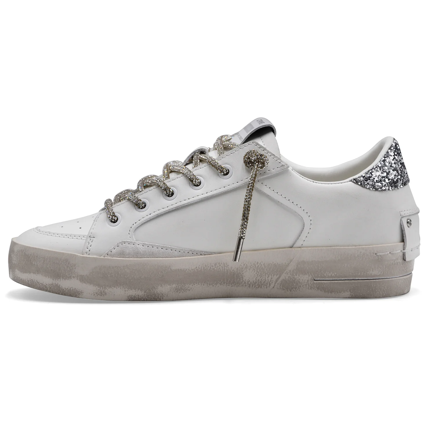 Sneakers Crime London Donna Sk8 Bianco Deluxe Always Shining - Image 5