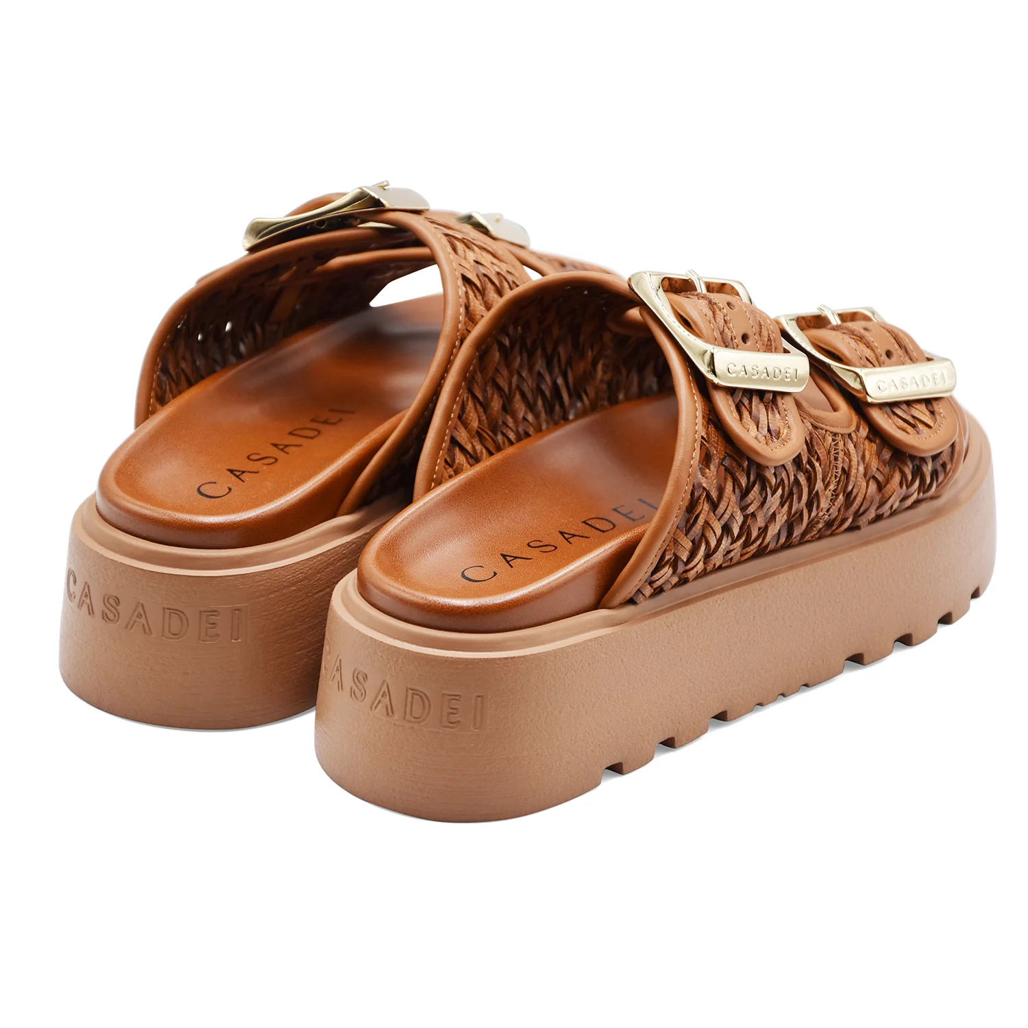 Sandali Donna Casadei Birky Suncity Marrone Havana Made In Italy - Image 5