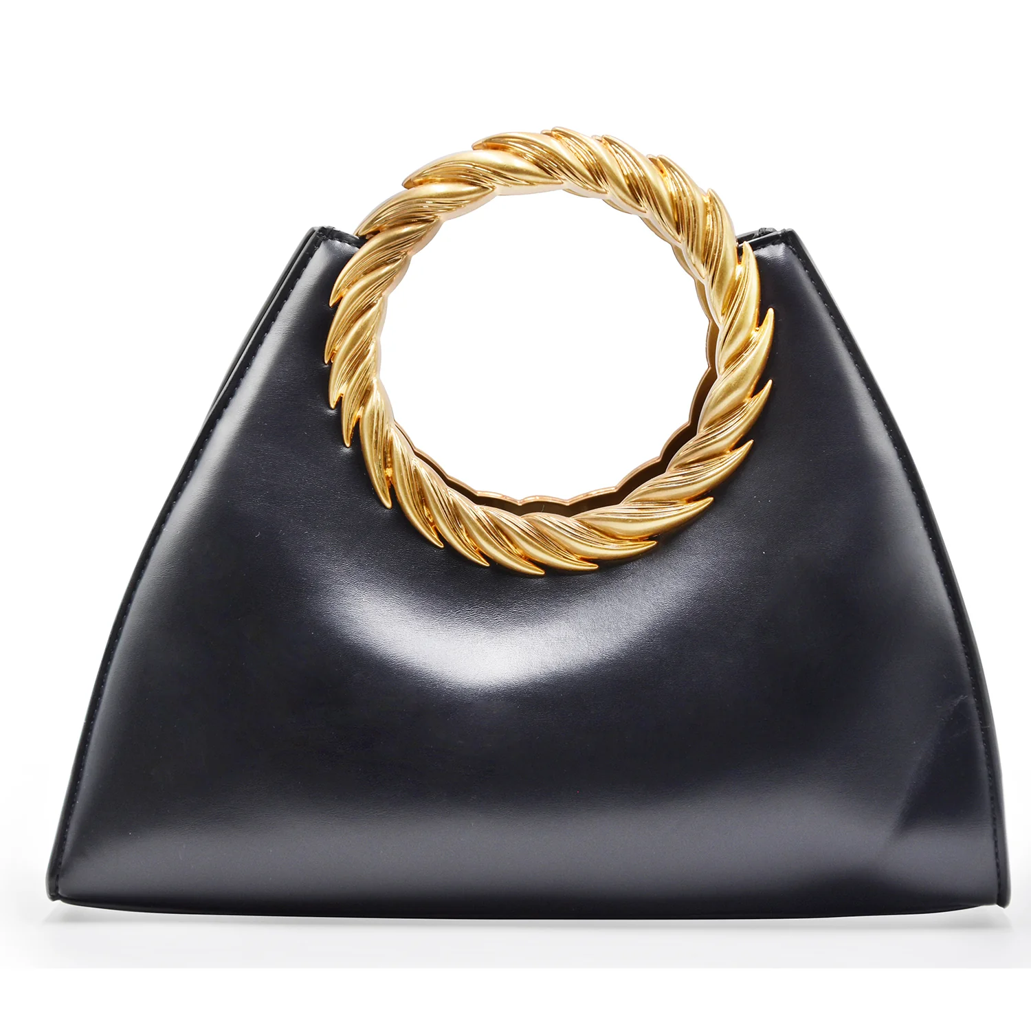 Borsa JW PEI Donna Amiya Nero Manico A Foglia Finiture Dorate - Image 3