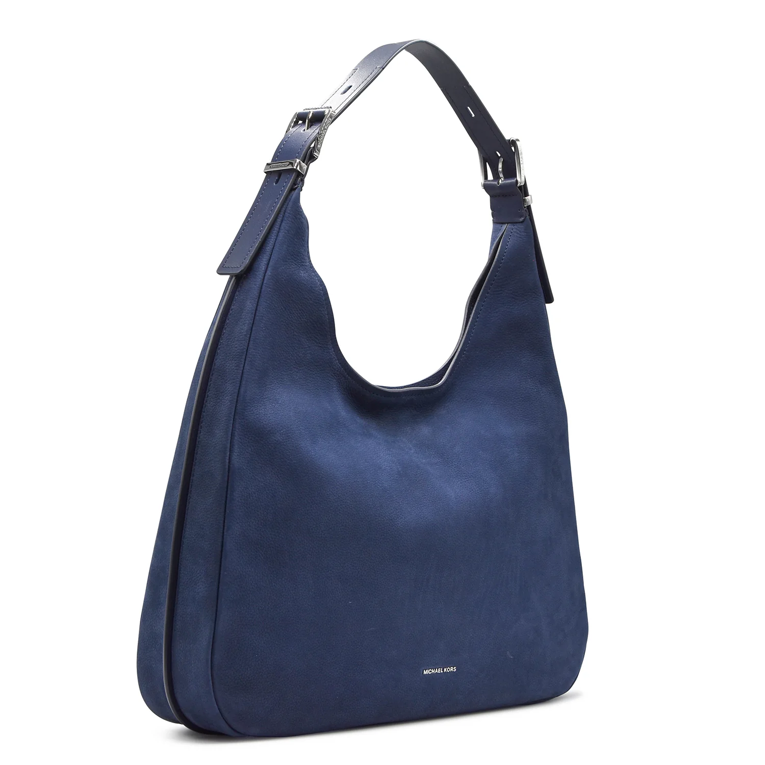 Borsa Michael Kors Nolita Hobo Grande Morbido Nabuk Blu Navy - Image 2