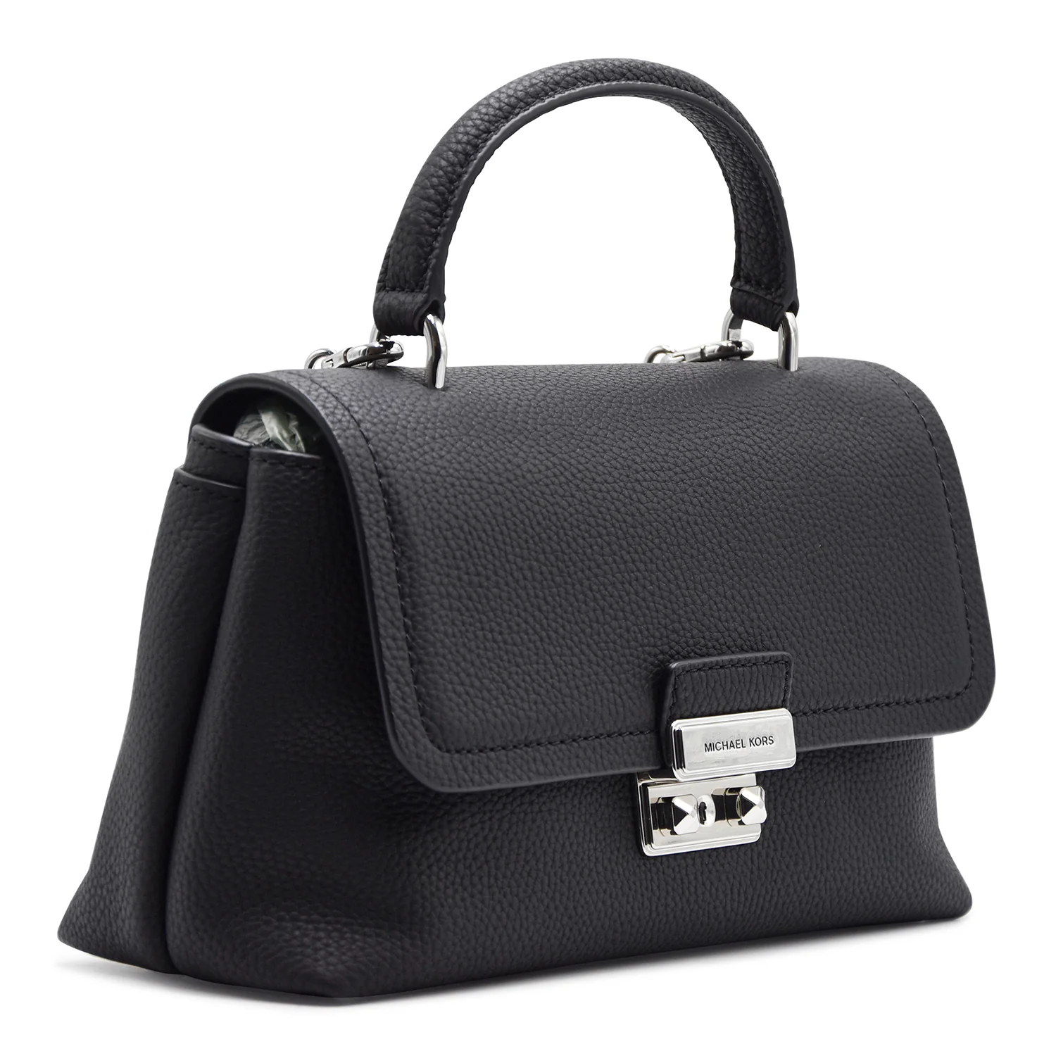 Borsa Donna Michael Kors Tribeca Media Nero Dettagli Argento - Image 3