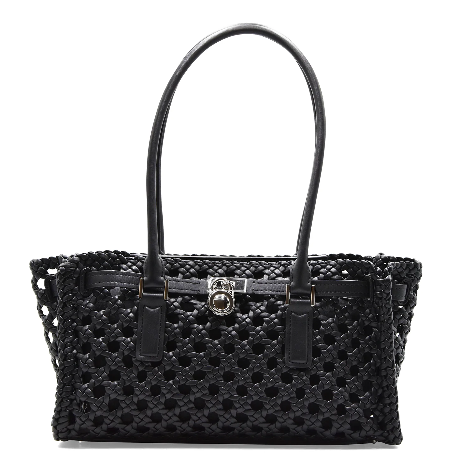 Borsa Michael Kors Hamilton Moderne Intrecciata Nero Elegante