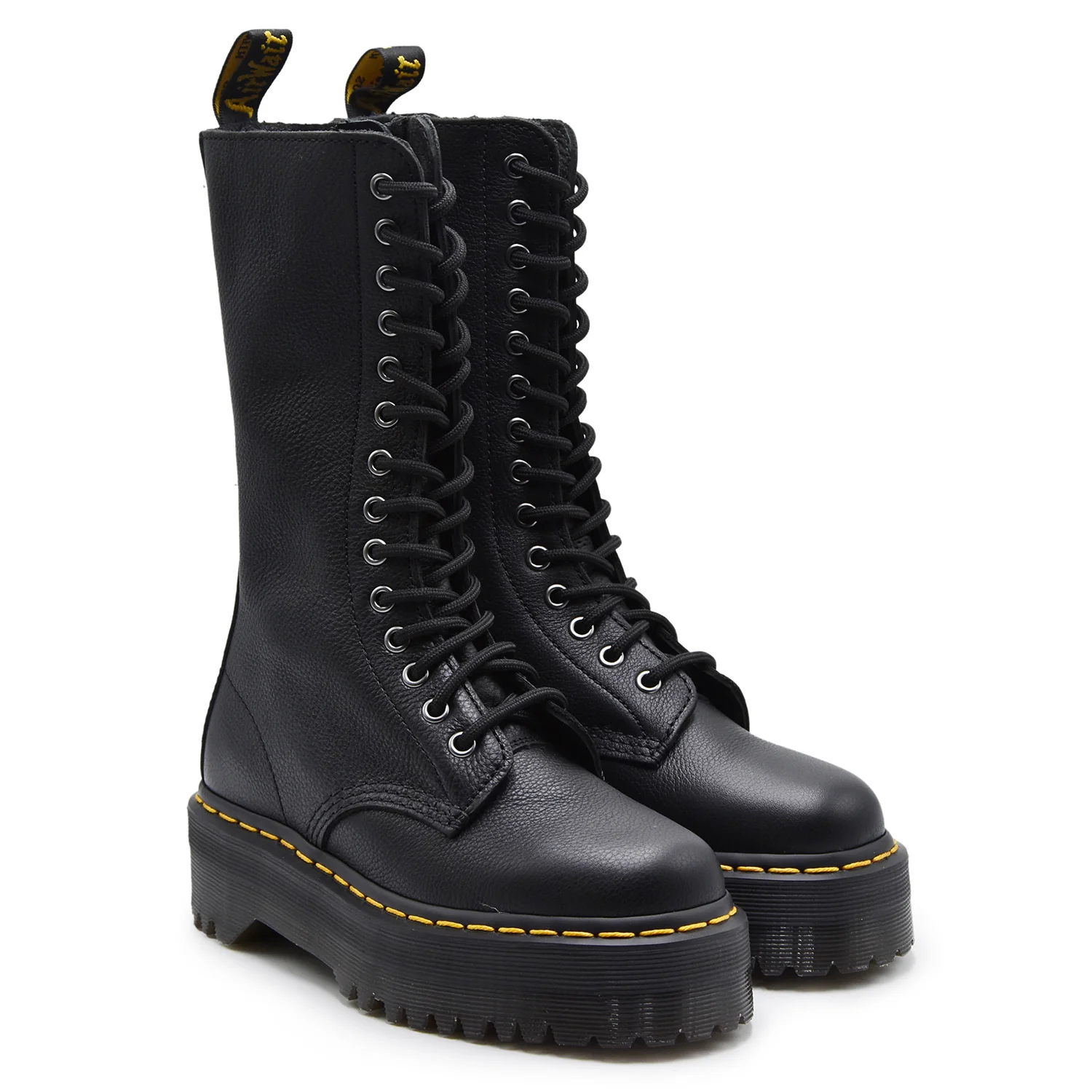 Stivali Dr. Martens Donna Nero 1B99 Quad Platform E Zip Laterale - Image 2