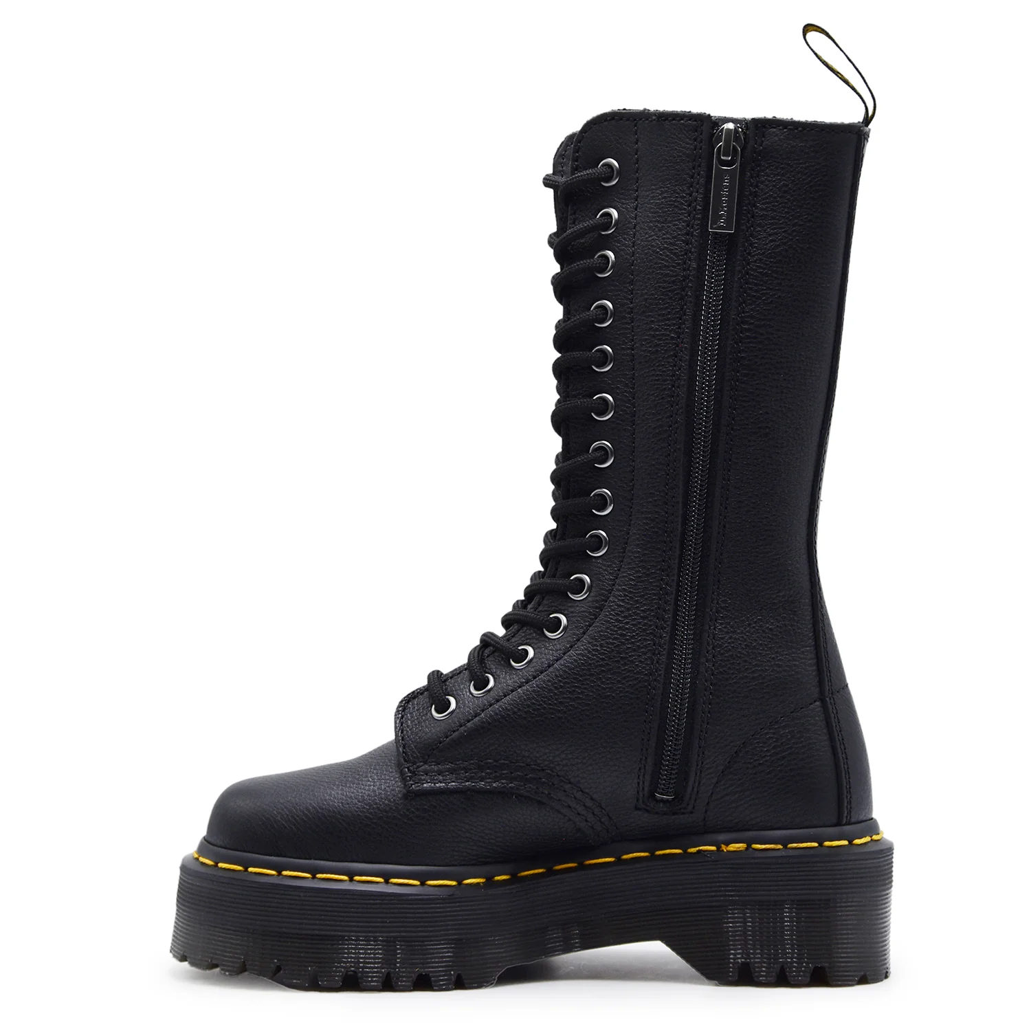 Stivali Dr. Martens Donna Nero 1B99 Quad Platform E Zip Laterale - Image 4