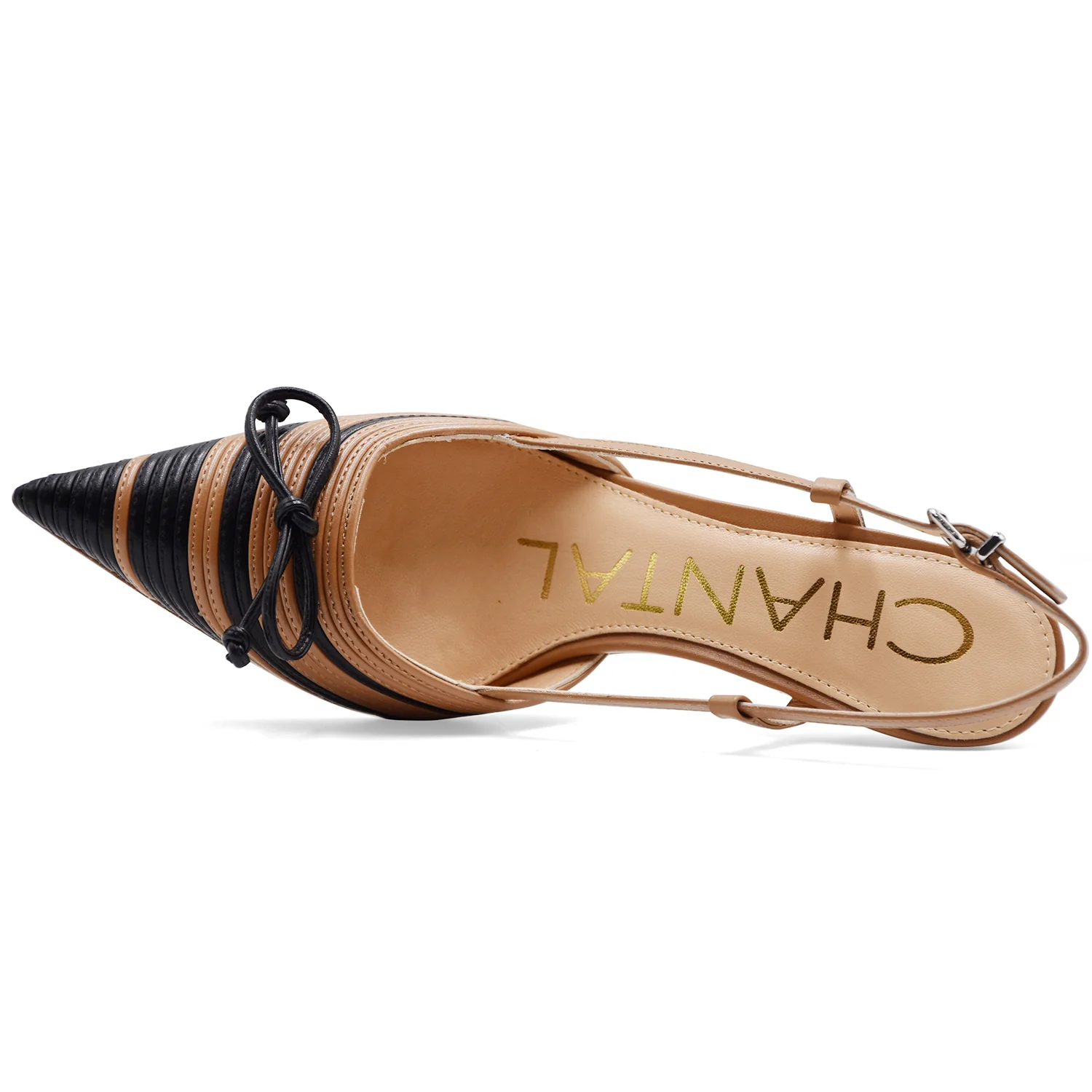 Chanel Chantal 1962 Donna 3152 Pelle Nero E Beige Made In Italy - Image 4