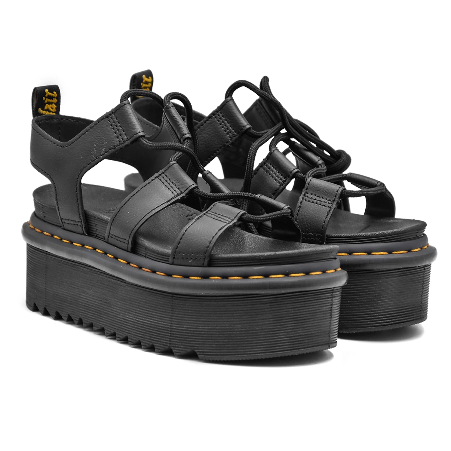 Sandali Dr. Martens Nartilla XL Nero Donna Dalla Suola Imponente - Image 3
