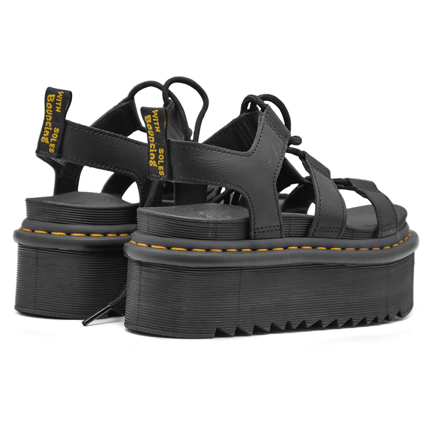 Sandali Dr. Martens Nartilla XL Nero Donna Dalla Suola Imponente - Image 4