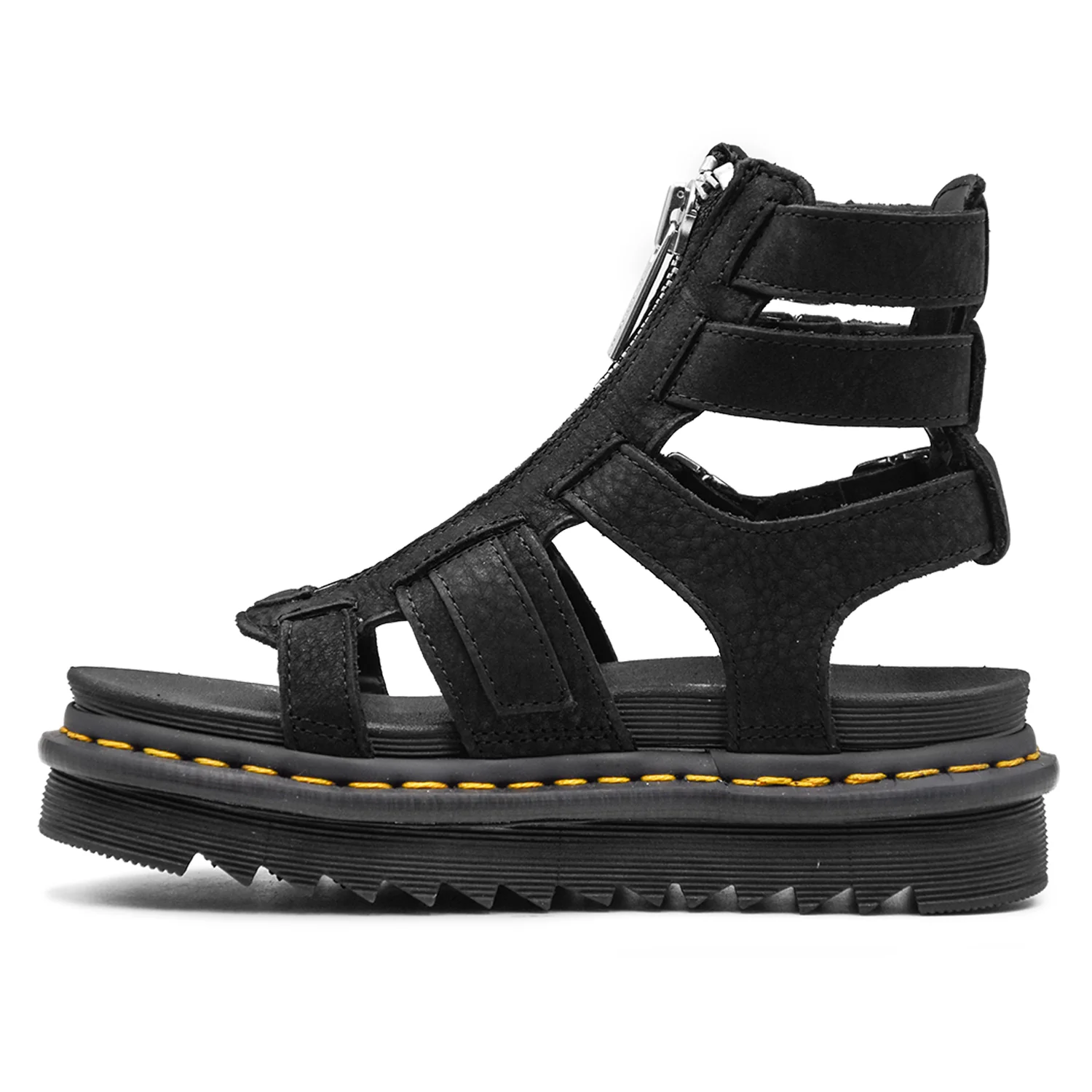 Dr. Martens Olson Sandali Charcoal Grey Con Zip Frontale Donna - Image 4