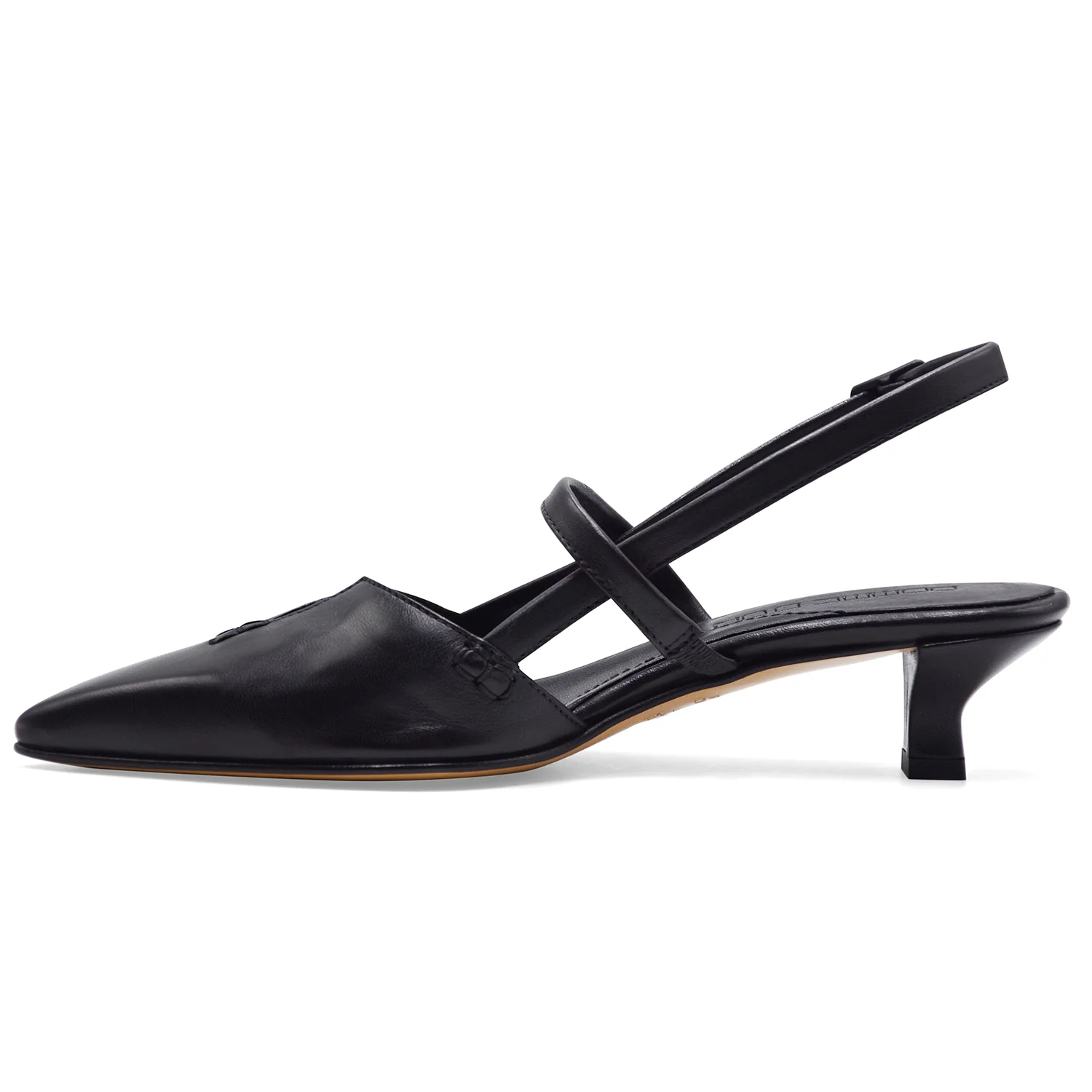 Slingback Donna Pomme D’Or Nero Con Fascia Frontale Essenziale - Image 5