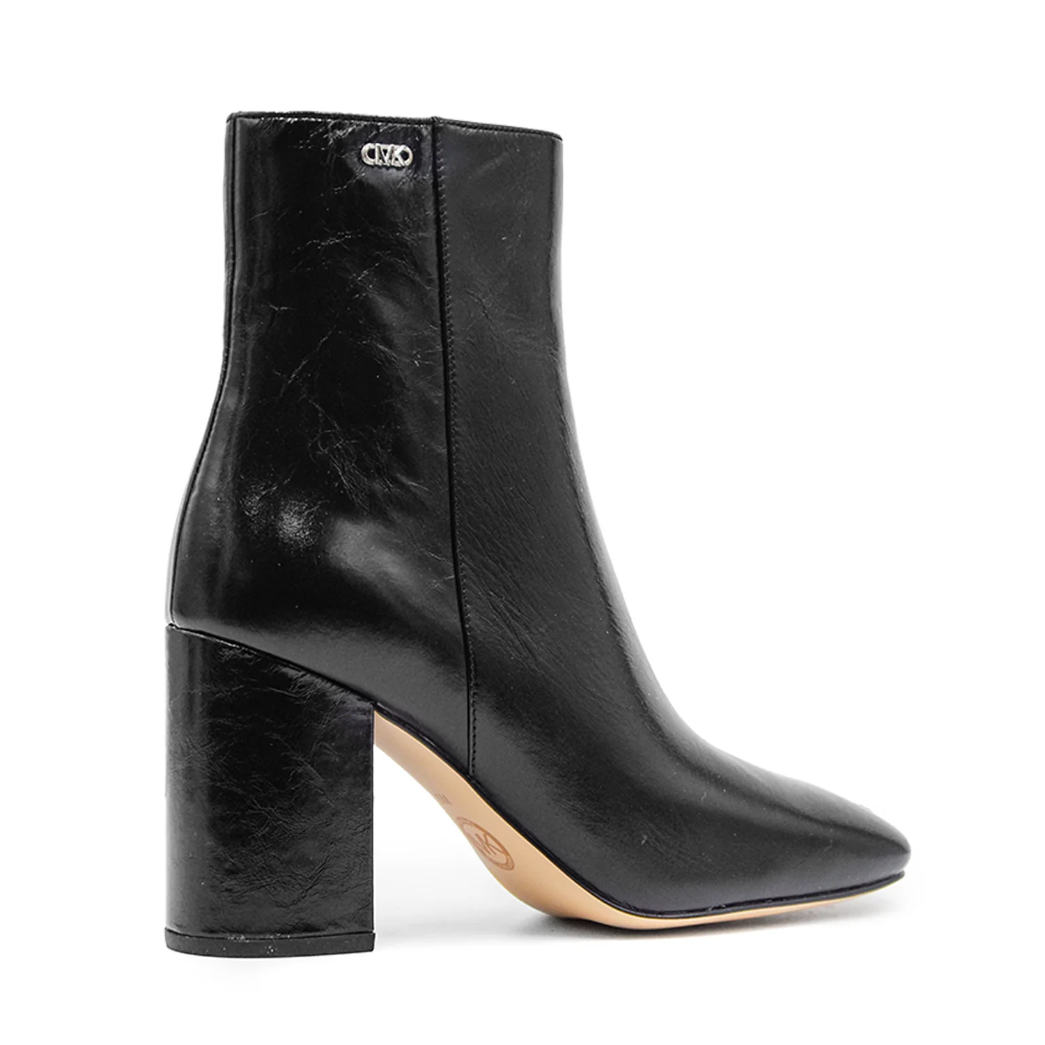 Michael Kors Perla Stivaletti Nero Minimal Con Tacco A Colonna - Image 3