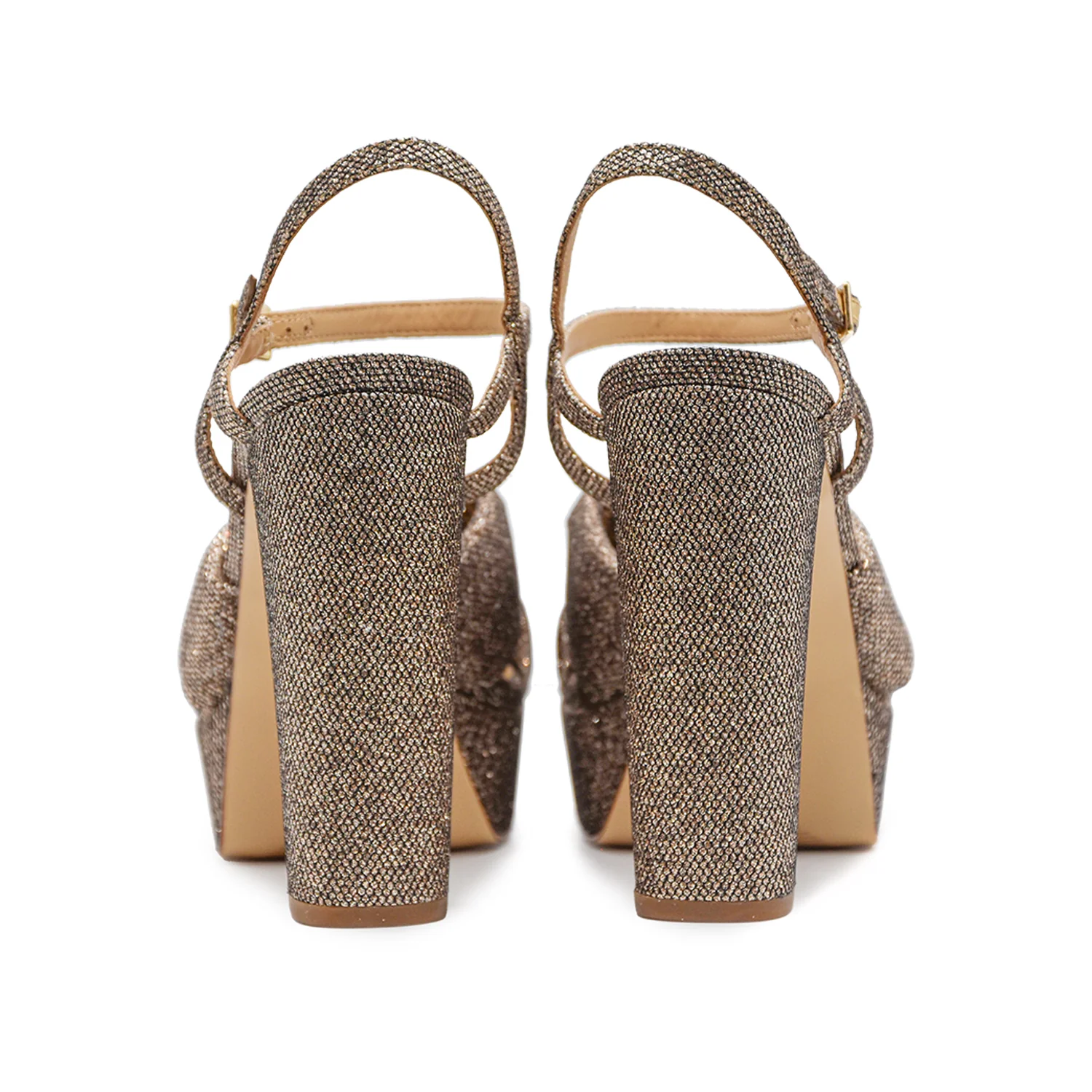 Michael Kors Sandali Josie Platform Oro Donna Con Fiocco Oversize - Image 3