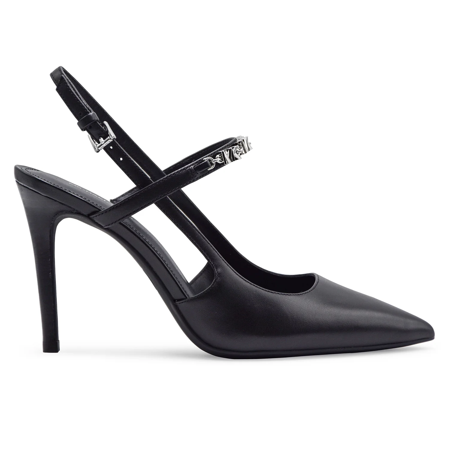 Chanel Micheal Kors Donna Pelle Nero Dina Flex High Sling Pump