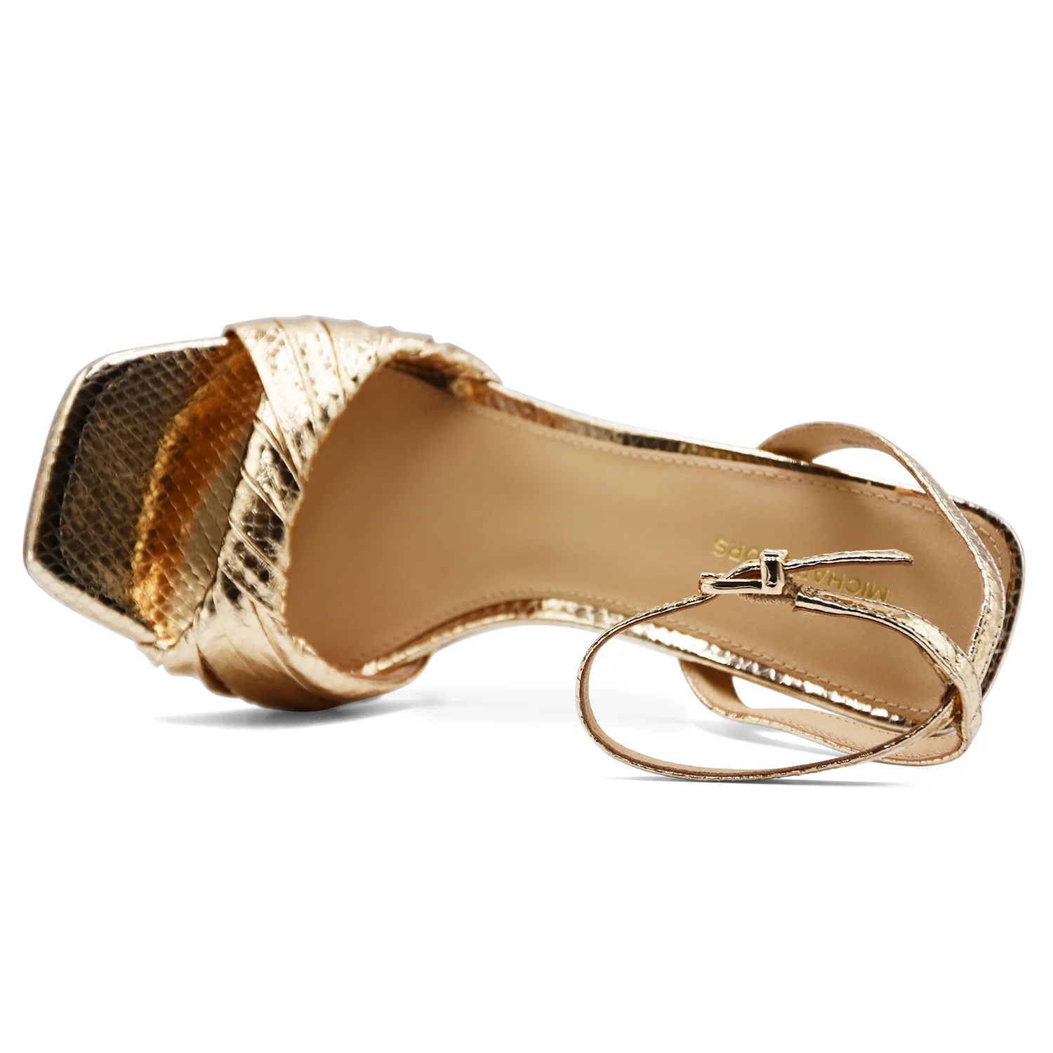 Sandali Michael Kors Donna Oro KIANA Con Dettaglio Intrecciato - Image 4
