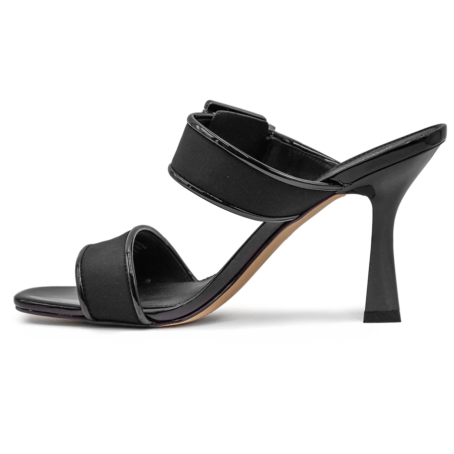 Sandali Michael Kors Colby Heeled Nero Donna Con Tacco Scanalato - Image 3