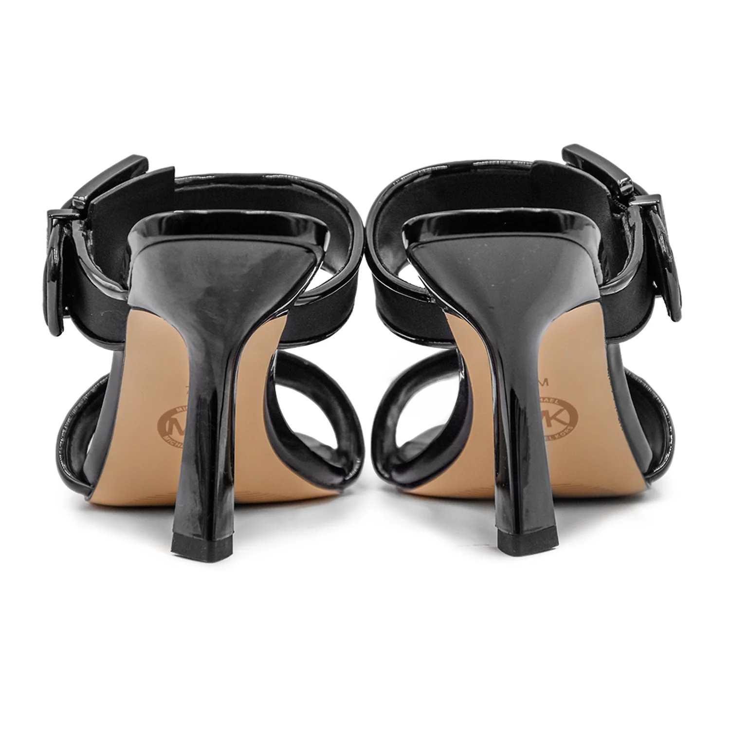 Sandali Michael Kors Colby Heeled Nero Donna Con Tacco Scanalato - Image 4
