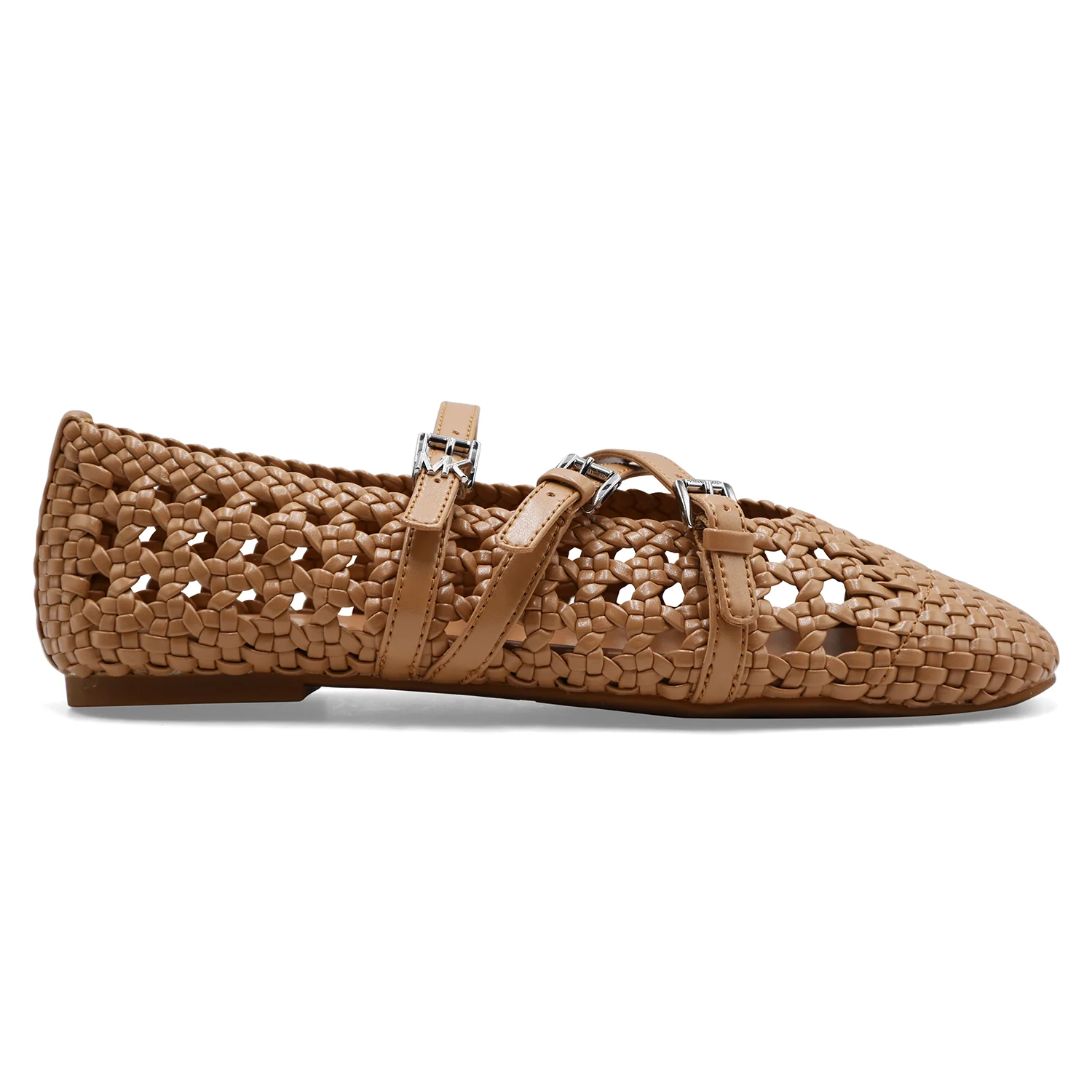 Ballerine Michael Kors Donna INDY WOVEN FLEX BALLET Beige Peanut