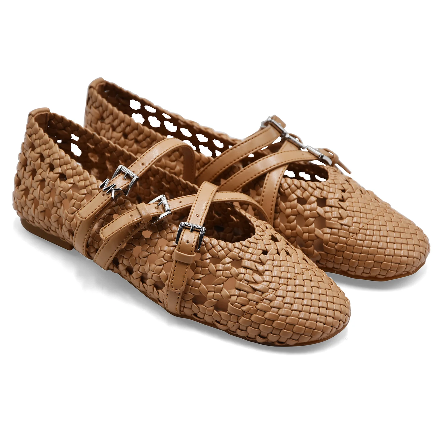 Ballerine Michael Kors Donna INDY WOVEN FLEX BALLET Beige Peanut - Image 2