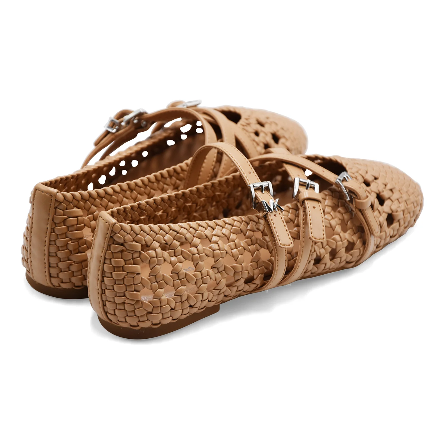 Ballerine Michael Kors Donna INDY WOVEN FLEX BALLET Beige Peanut - Image 3
