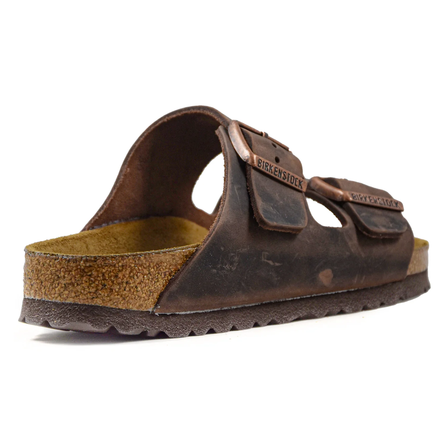 Sandali Birkenstock Sandali Arizona Habana Marrone Oliato Con Fibbia - Image 4
