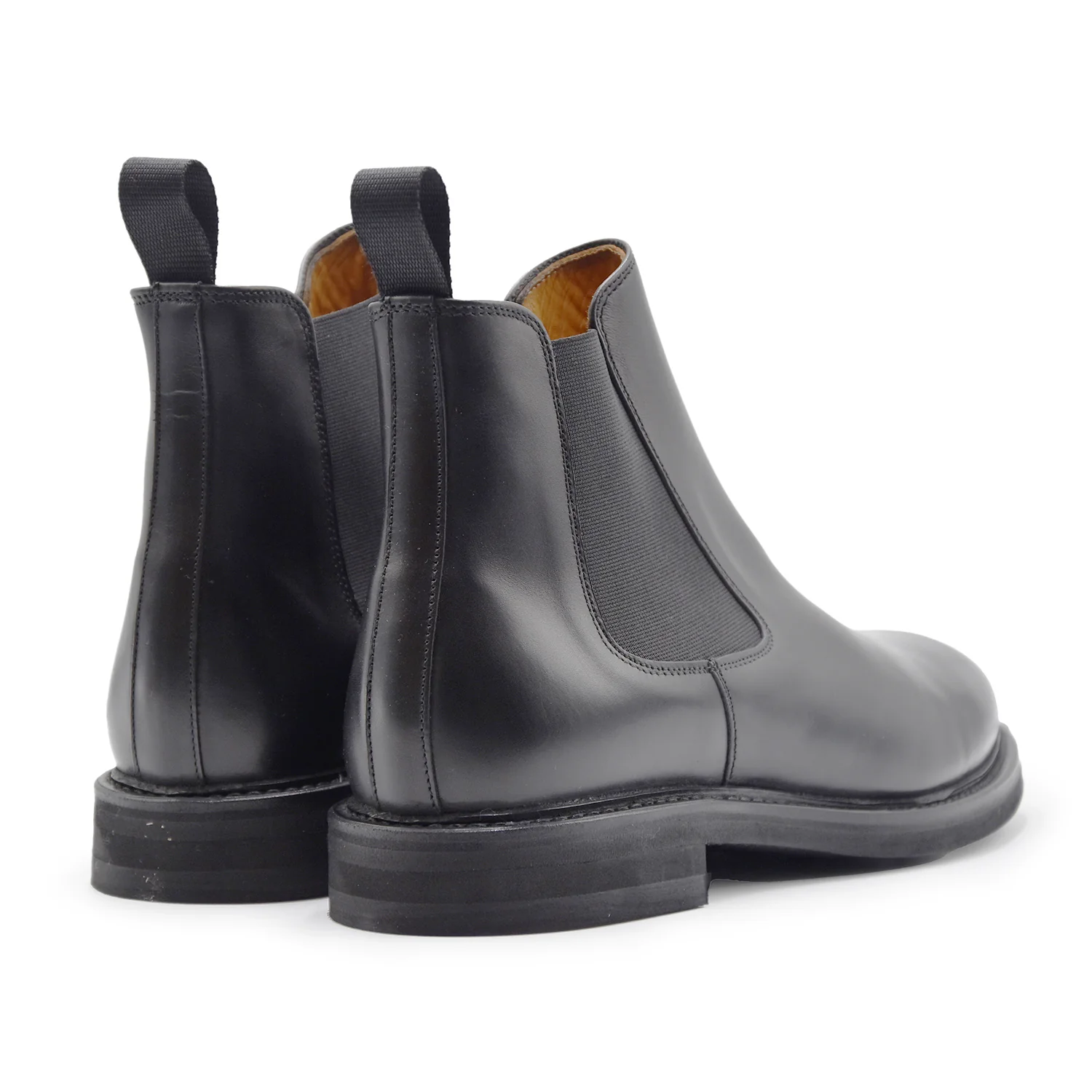 Stivaletti Chelsea Berwick 1707 Uomo Nero In Pelle Elegante - Image 3