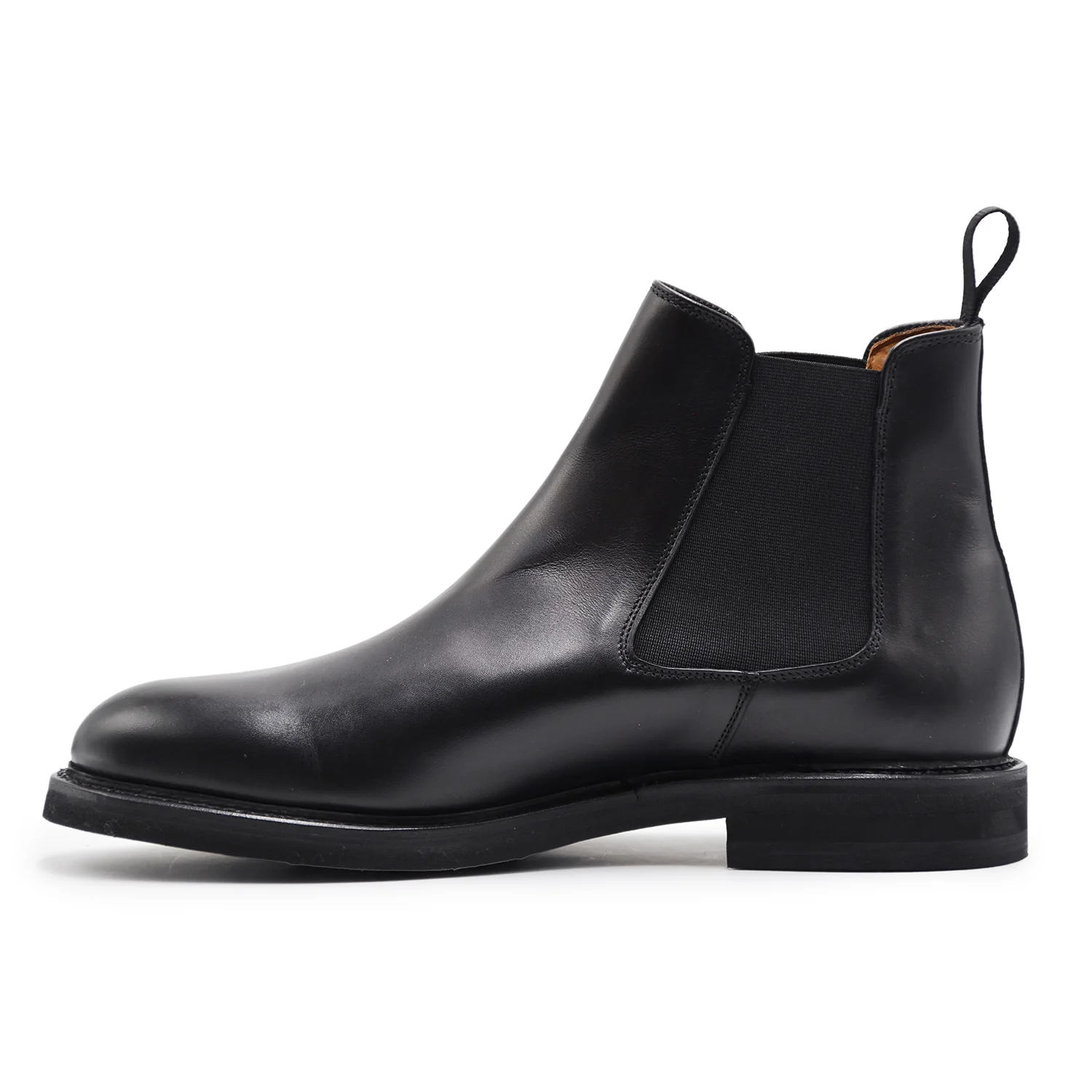 Stivaletti Chelsea Berwick 1707 Uomo Nero In Pelle Elegante - Image 4