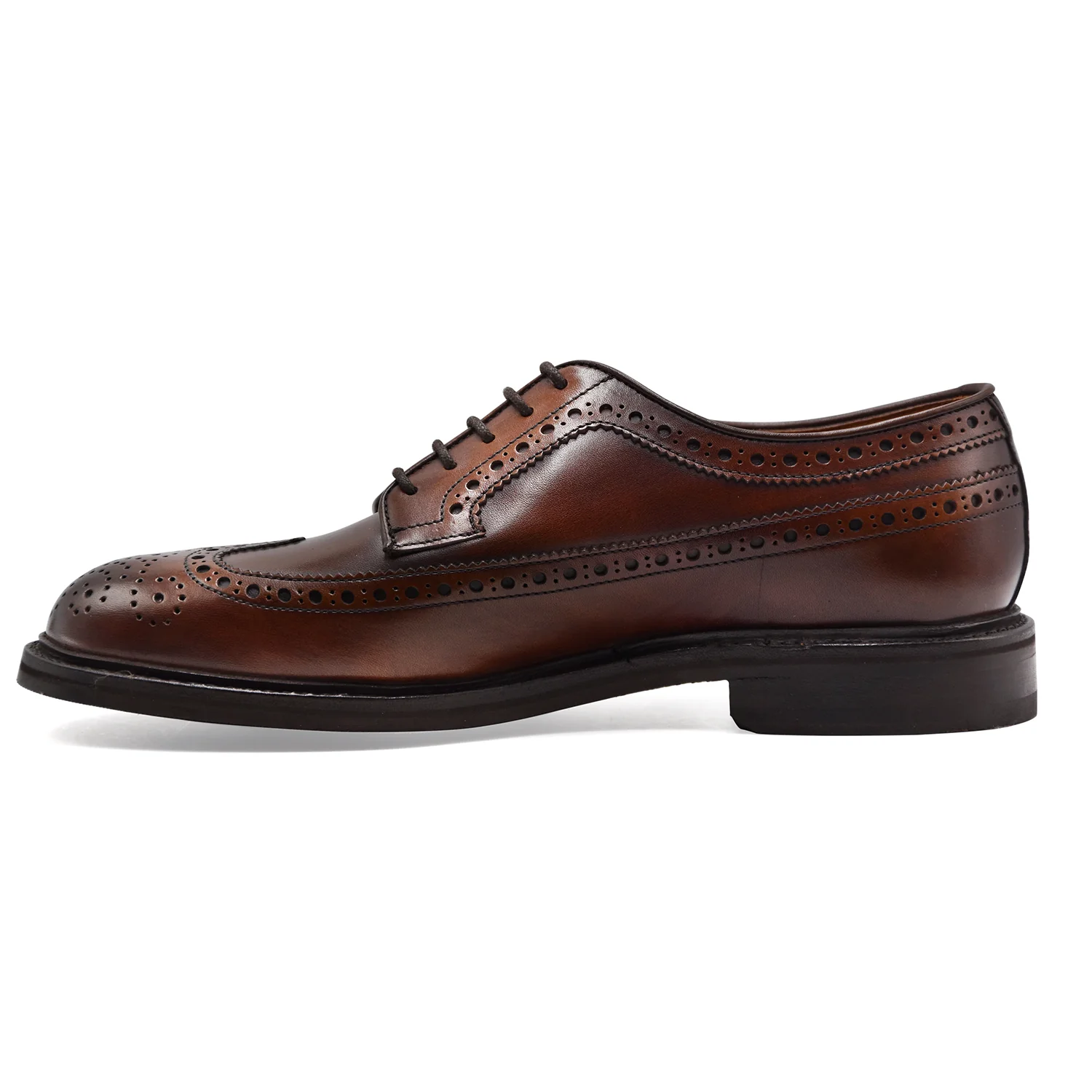 Allacciata Derby Berwick 1707 Uomo Full Brogue Pelle Marrone - Image 3