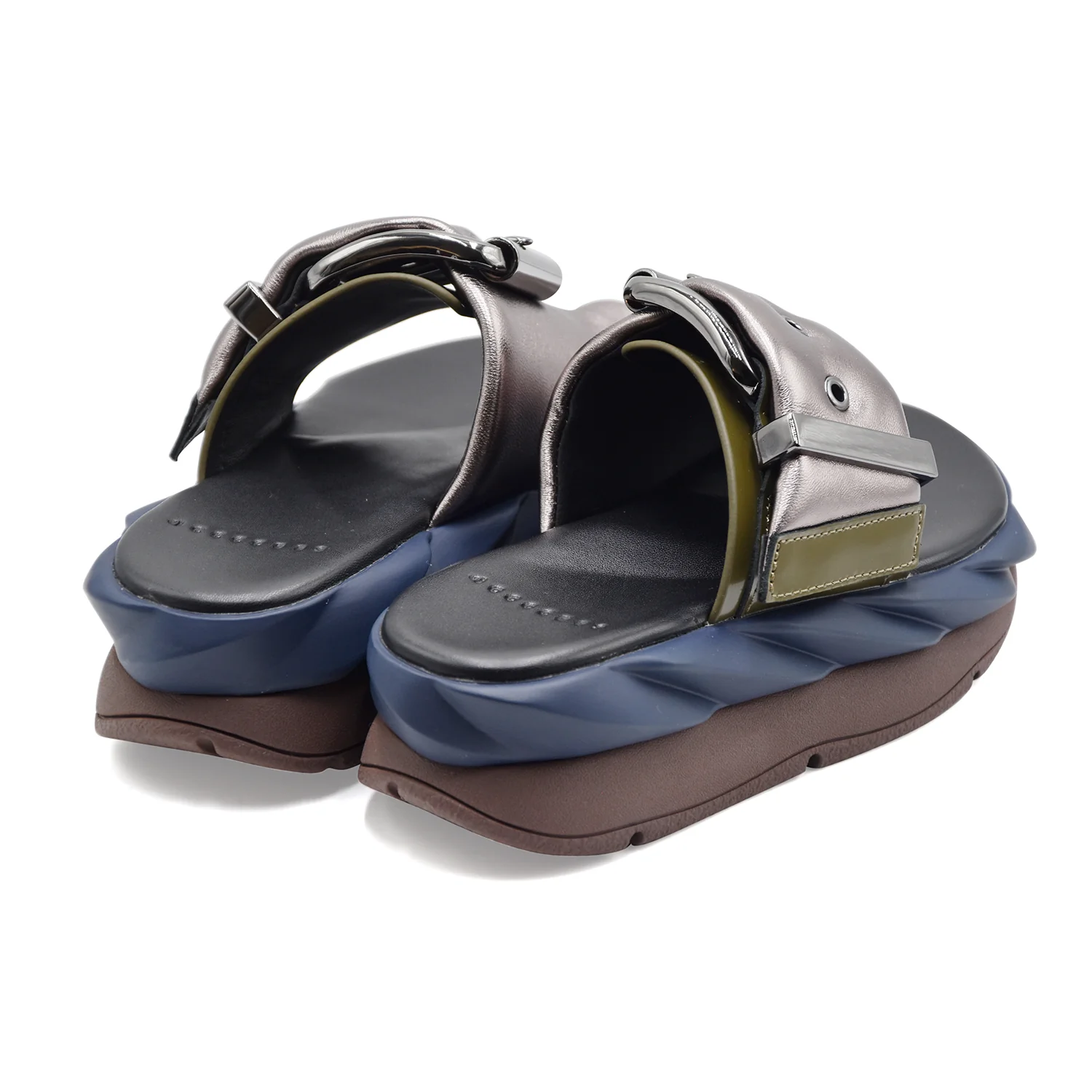 Sandali Donna 4CCCCEES Mellow Glow Gun Metal Con Maxi Fibbia - Image 5