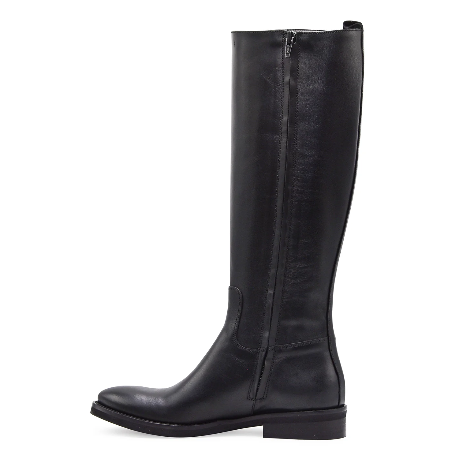 Stivali STM Donna 5013 Pelle Nero Zip Laterale Made In Italy - Image 3