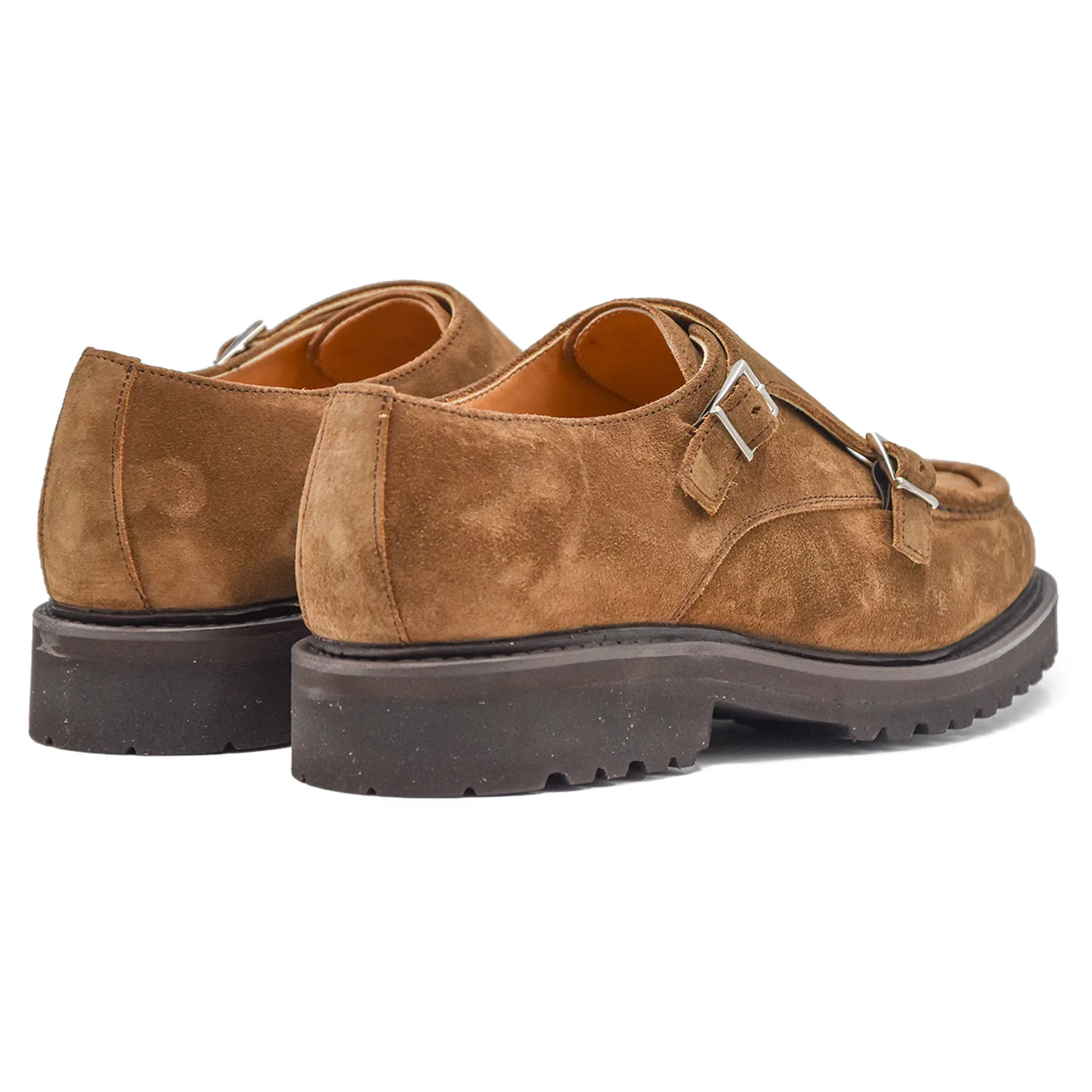 Scarpe Monkstrap Berwick 1707 Uomo Taupe Lavorazione Artigianale - Image 3