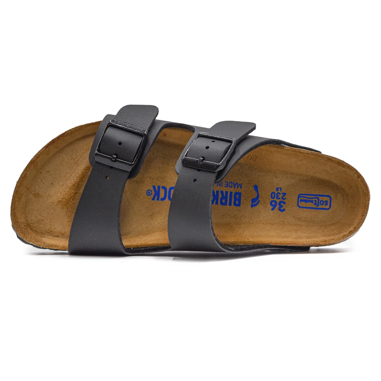 Birkenstock Arizona Donna Nero Sandali Fibbie Regolabili Logate - Image 3