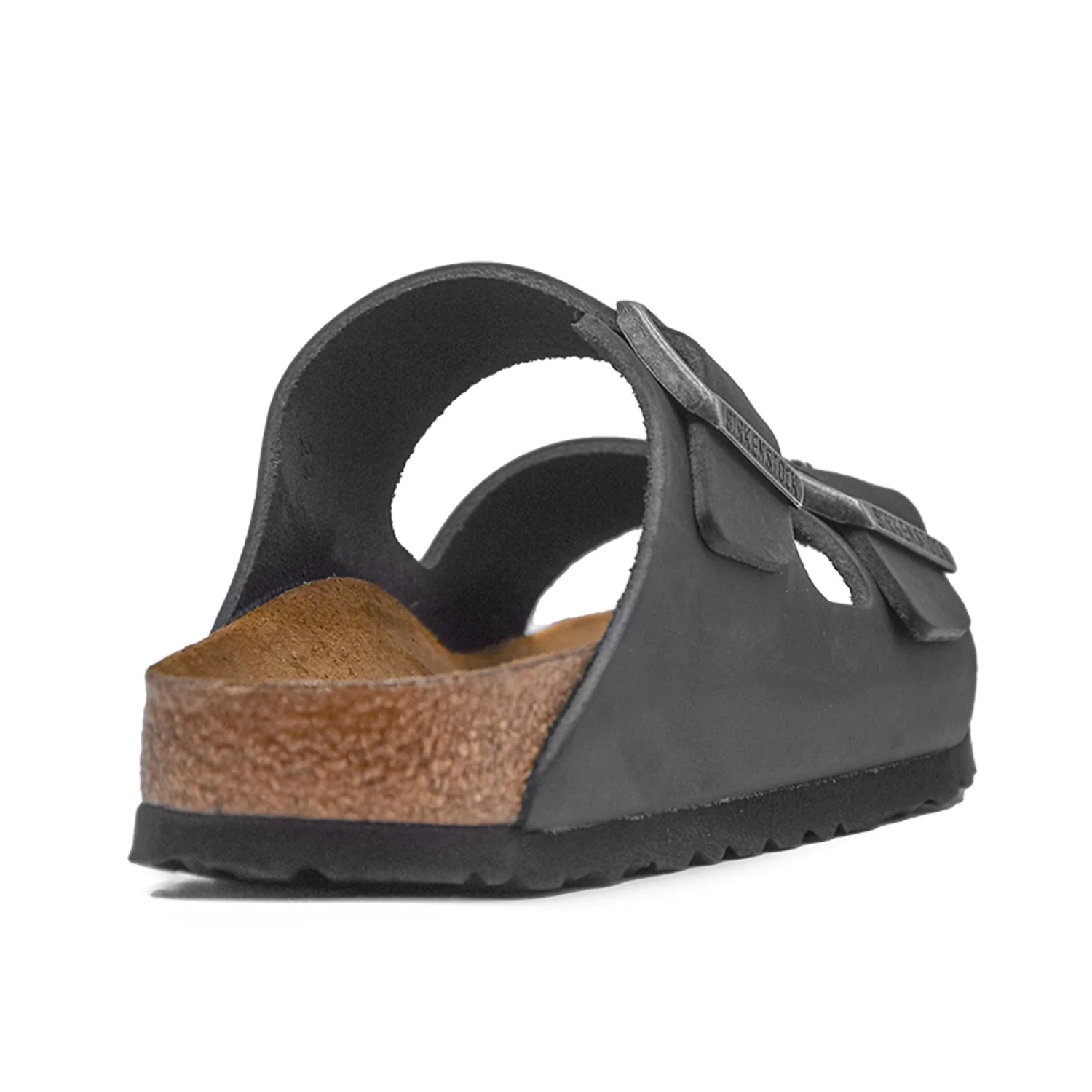 Birkenstock Donna Arizona Nero Con Plantare In Sughero E Lattice - Image 5