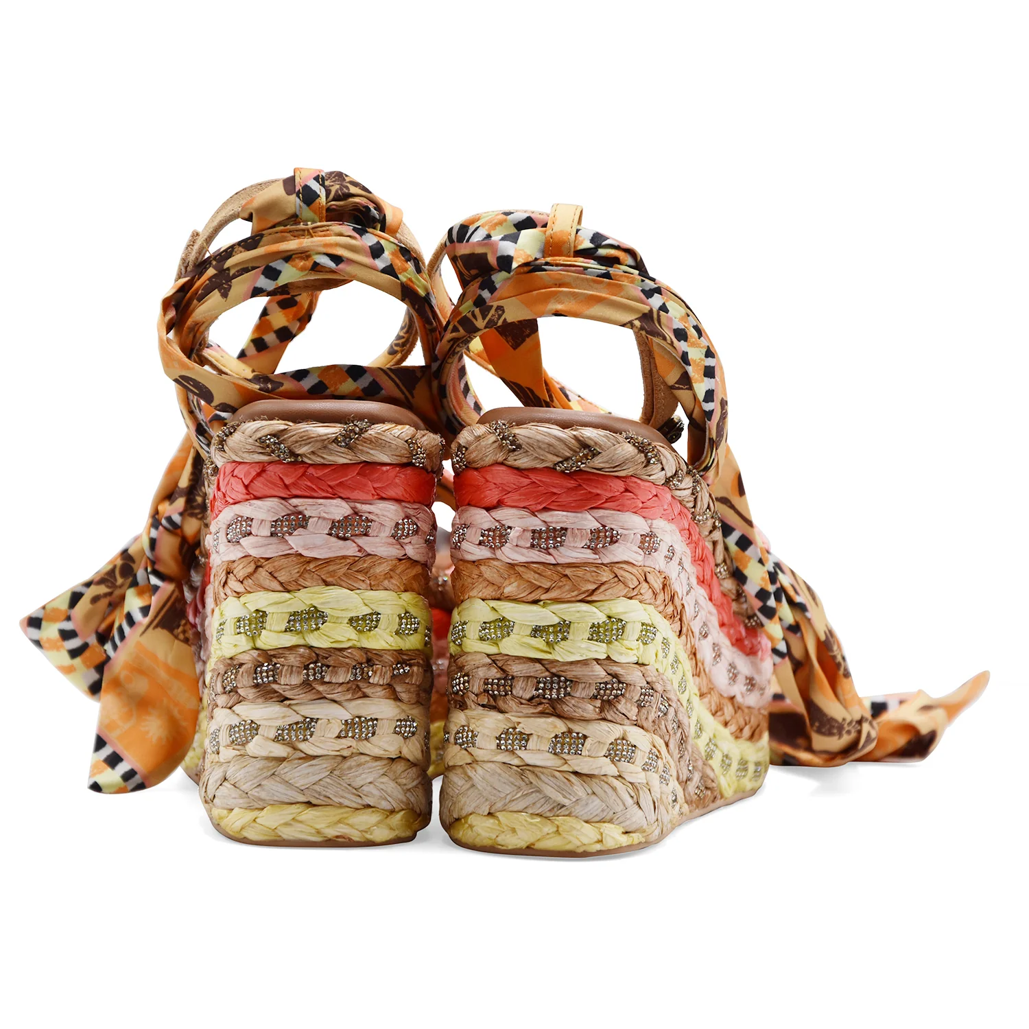 Sandali Kurt Geiger Donna CHELSEA SCARF WADGE Zeppa Multicolor - Image 4