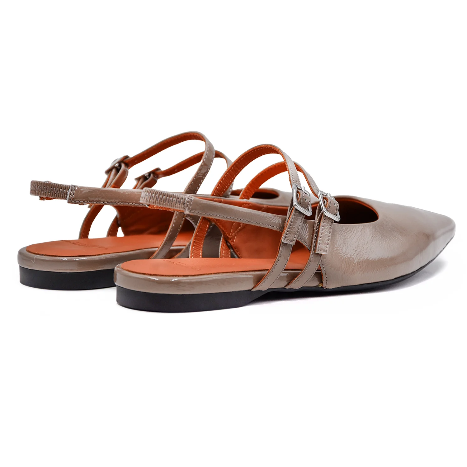 Vagabond Chanel Taupe Hermine In Vernice Dal Look Deciso Donna - Image 3