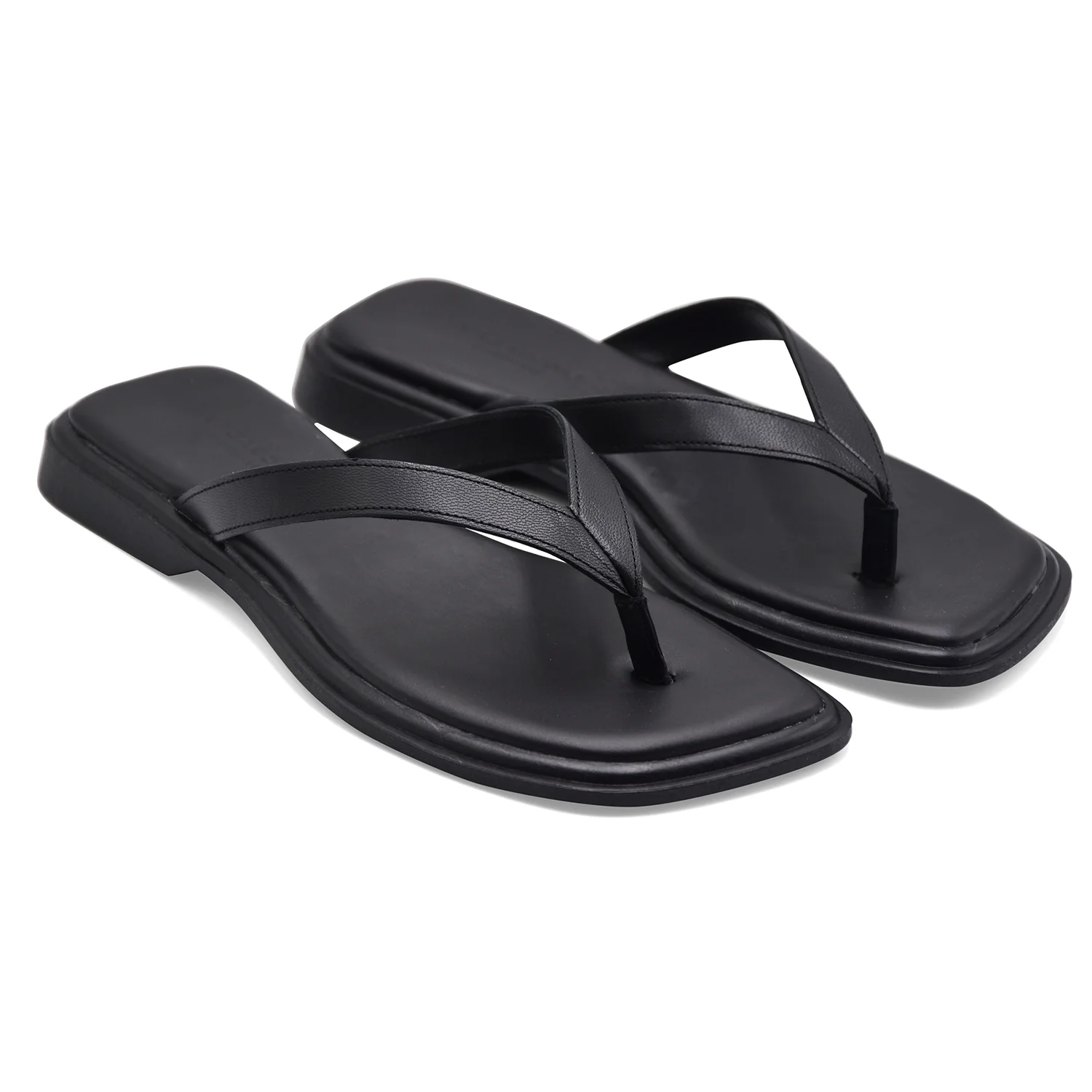 Sandali Infradito Donna Vagabond Izzy Pelle Nera Linea Minimal - Image 2