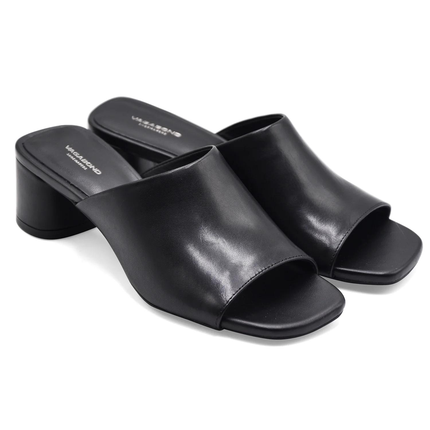 Sandali Mules Donna Vagabond Piper Nero Look Casual Raffinato - Image 2