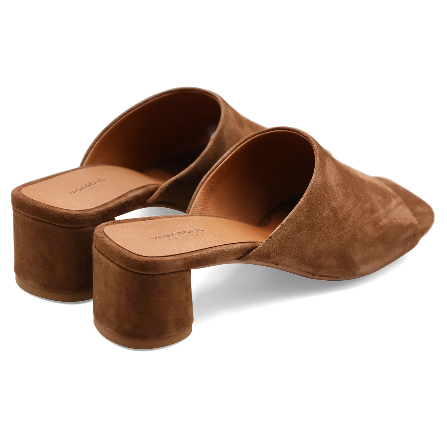 Sandali Mules Donna Vagabond Piper Pelle Scamosciata Marrone - Image 5