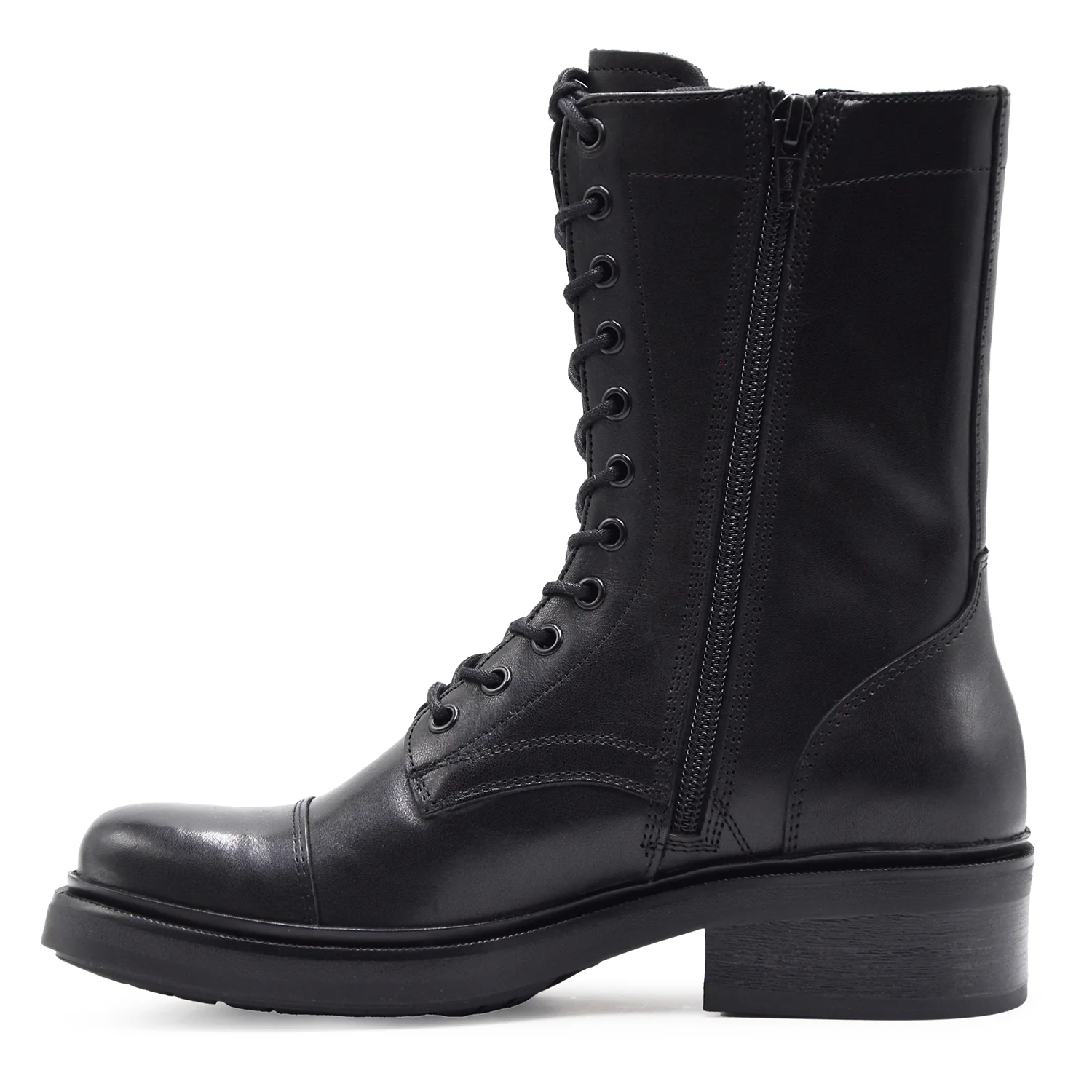 Anfibi Vagabond Karlie Donna Nero In Pelle Ispirazione Vintage - Image 4