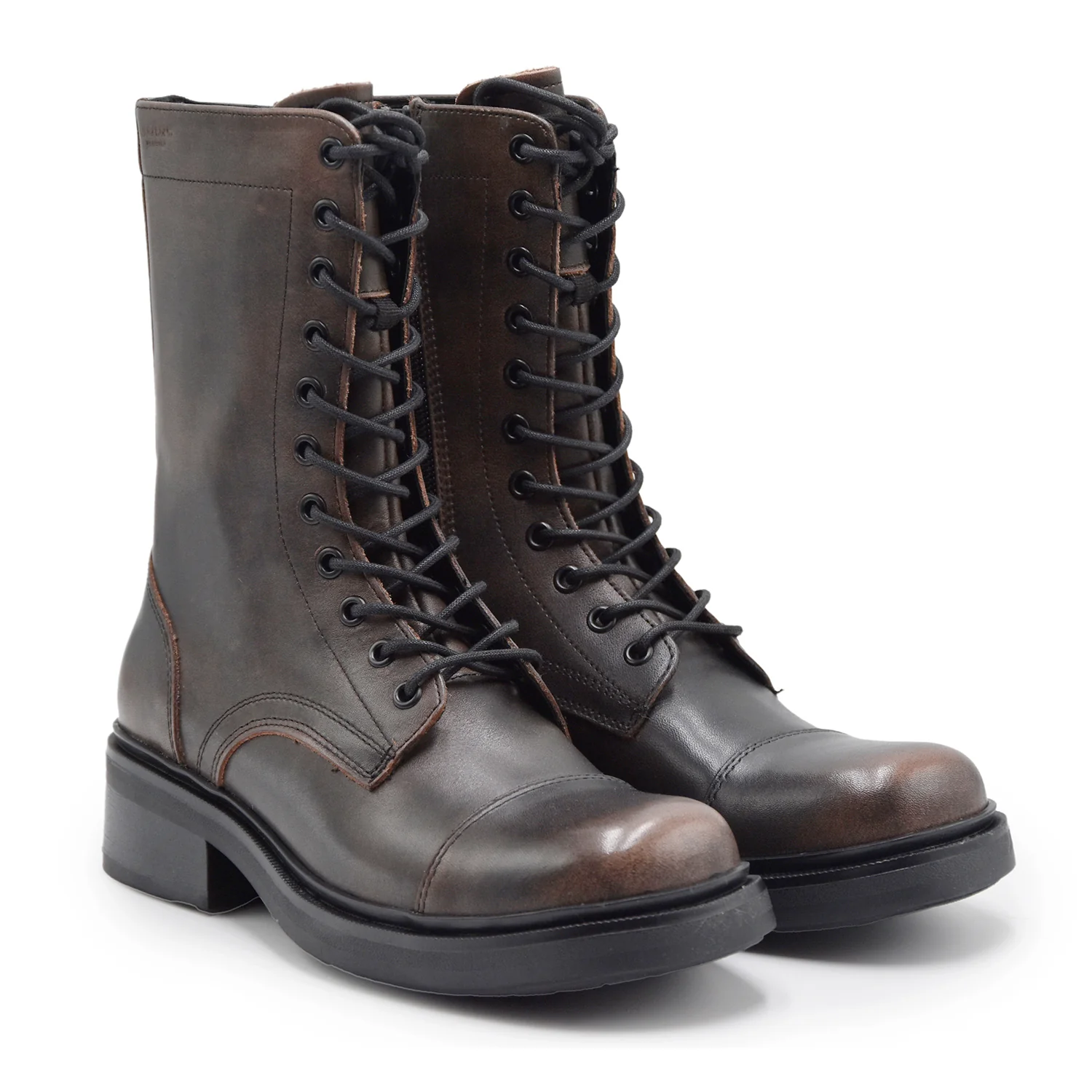 Anfibi Vagabond Karlie Donna Marrone Brush Off Effetto Vintage - Image 2