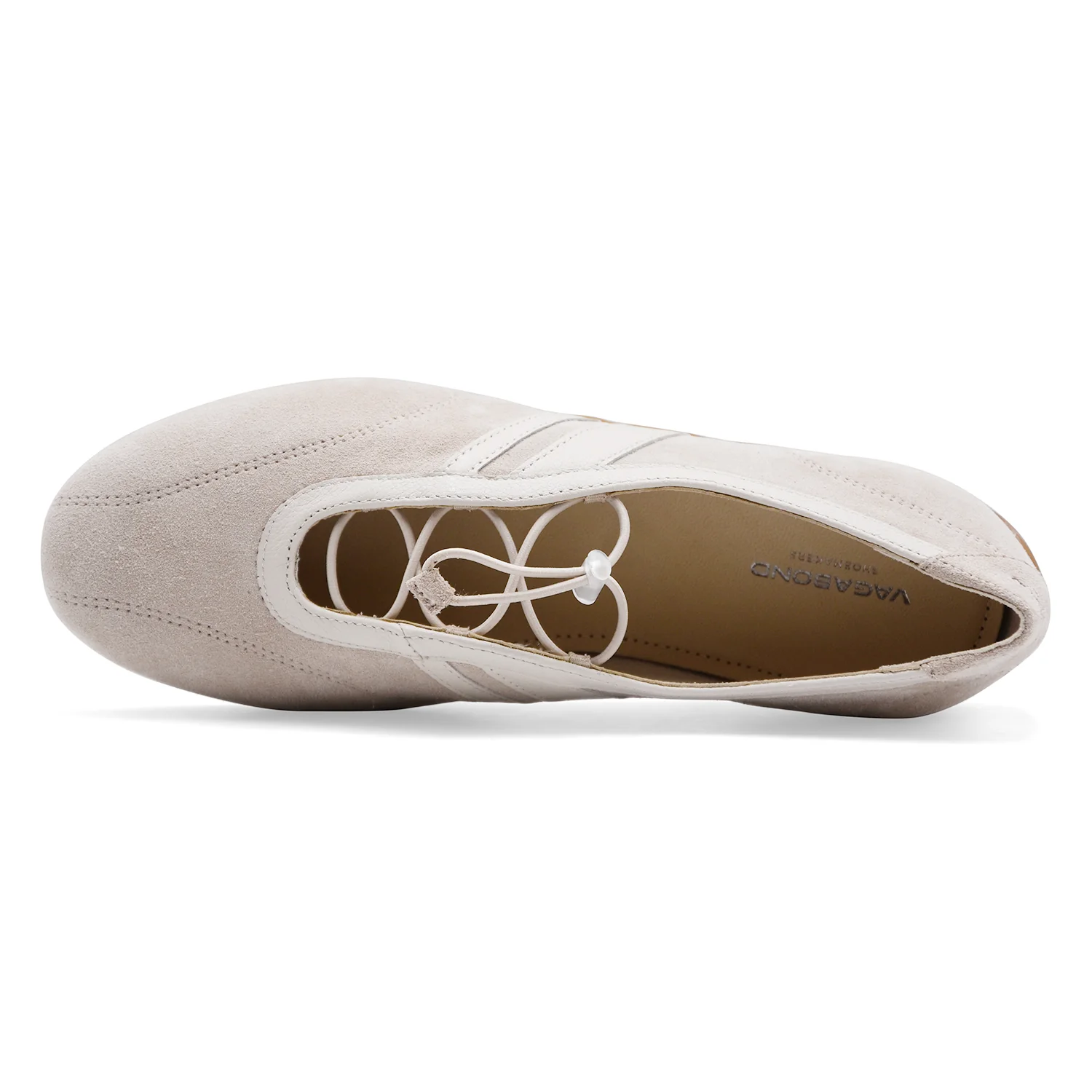 Sneakers Ballerina Vagabond Donne HOLLIE In Vero Camoscio Beige - Image 4