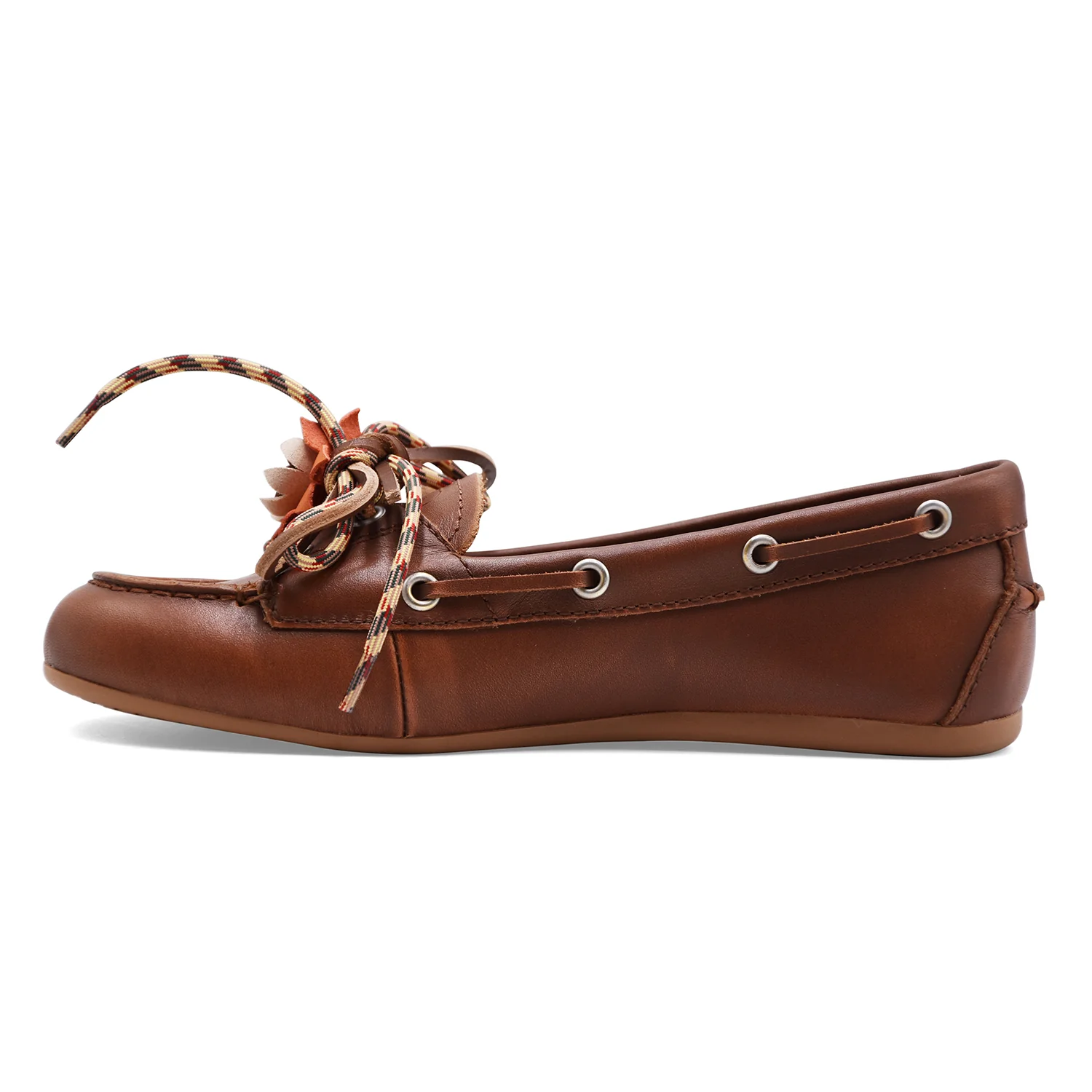 Scarpe Da Barca Bibi Lou Donna TANA LOAFER In Pelle Color Cuoio - Image 4