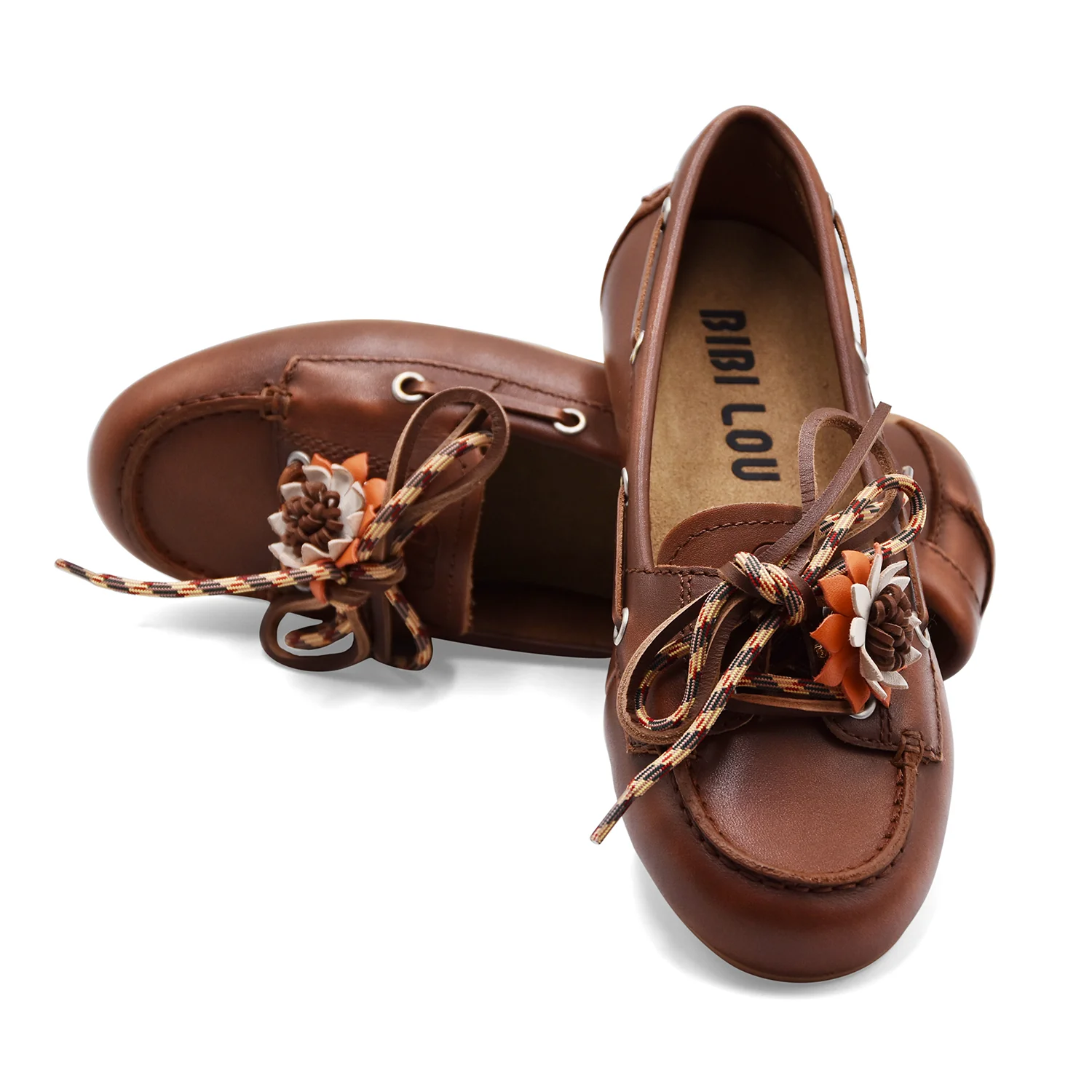 Scarpe Da Barca Bibi Lou Donna TANA LOAFER In Pelle Color Cuoio - Image 5