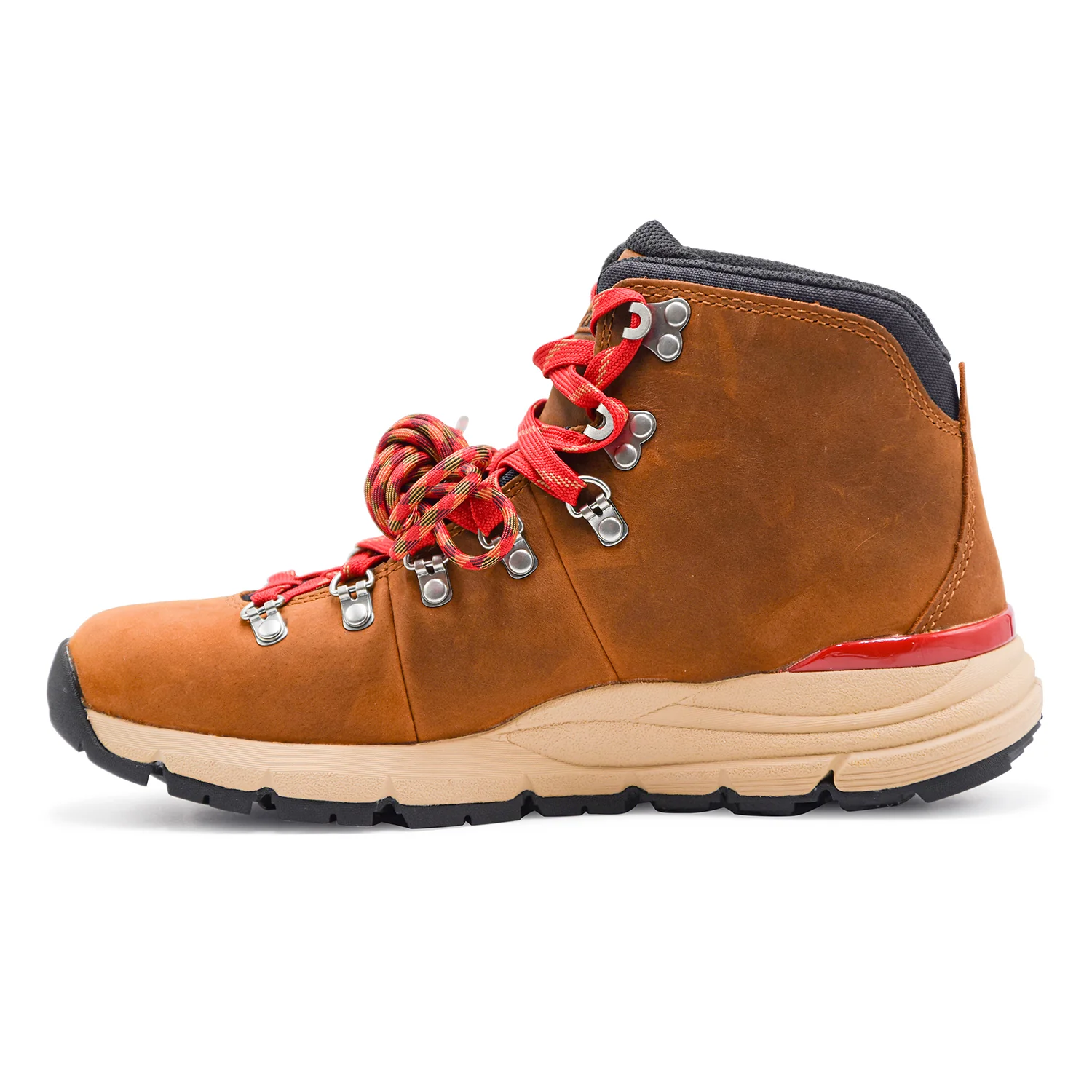 Danner Allacciata Uomo 62291 Marrone Con Laccio Rosso A Contrasto - Image 4