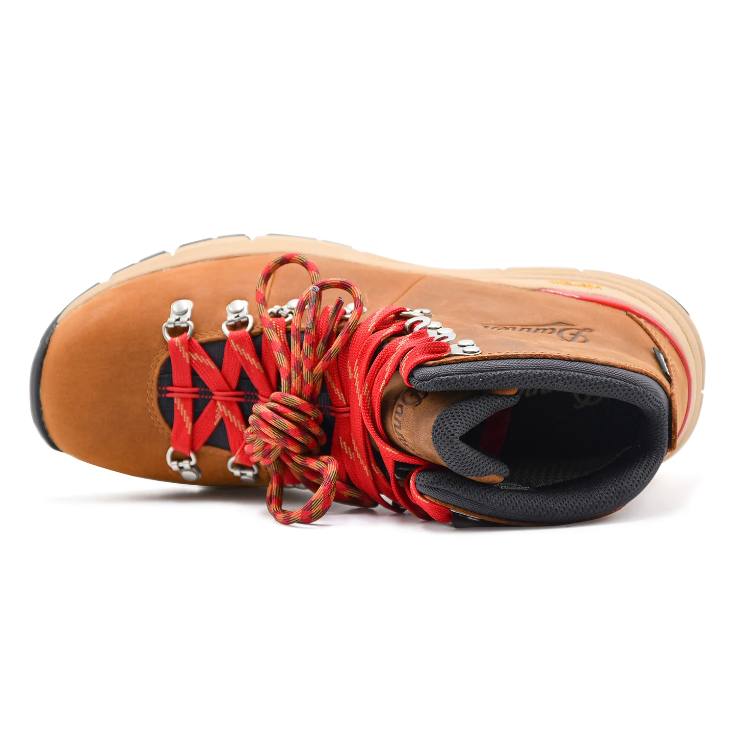 Danner Allacciata Uomo 62291 Marrone Con Laccio Rosso A Contrasto - Image 5