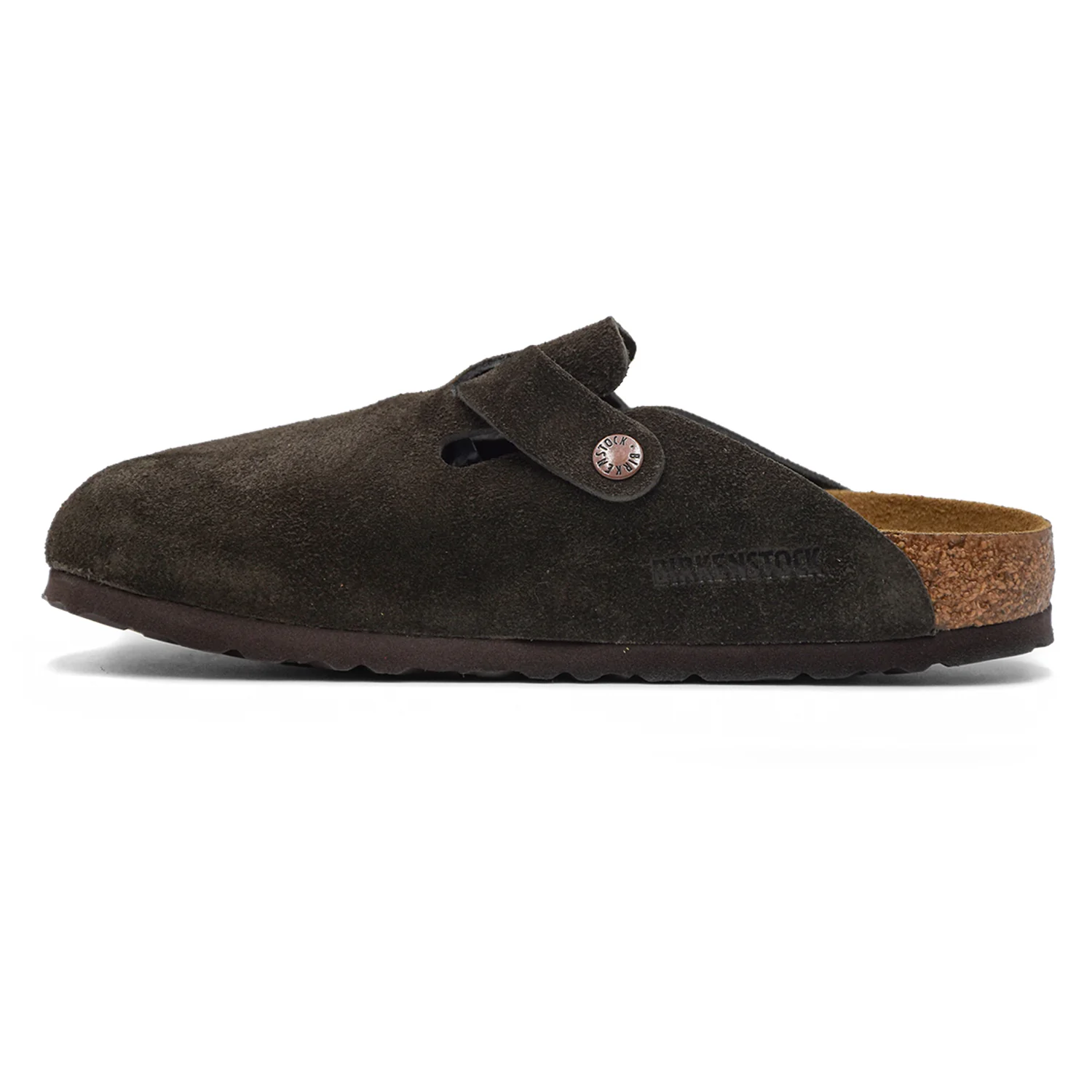 Birkenstock Sabot Boston Donna Marrone Con Plantare Soft Footbed - Image 2