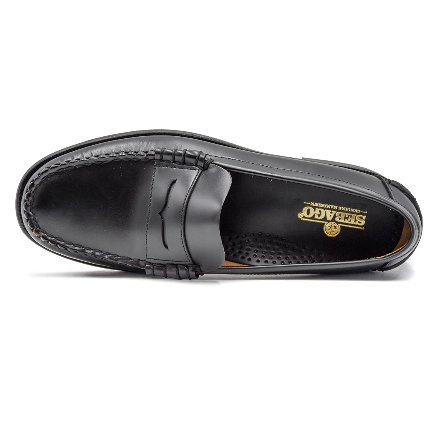 Sebago Mocassini Uomo Dan Classic Pelle Pieno Fiore Nero - Image 3