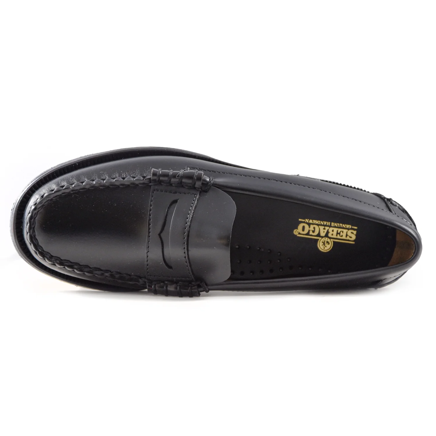 Mocassini Sebago Dan Donna Spazzolato Nero Suola Cuoio Trattato - Image 3