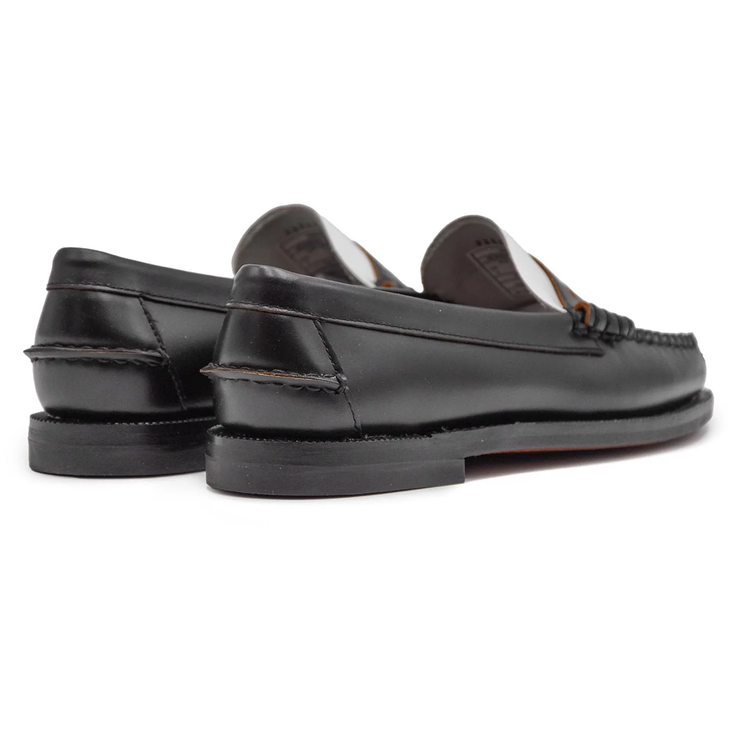 Mocassini Sebago Donna Penny Loafer Beefroll 4 Stagioni Nero Bianco - Image 3