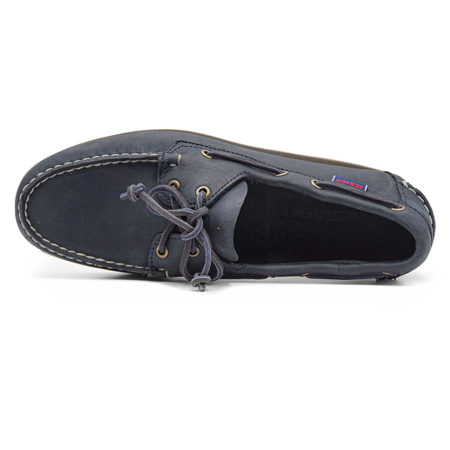 Sebago Portland Crazy K Allacciata Blu Uomo Sistema Pizzo Rawhide - Image 3